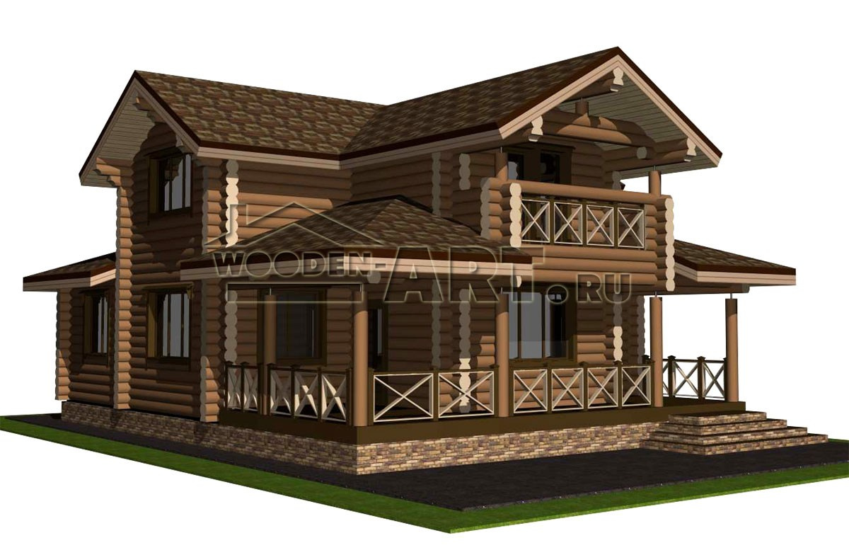 «Хорошево» 219 кв. м. Проекты деревянных домов. Архитектор Ольга Мальцева