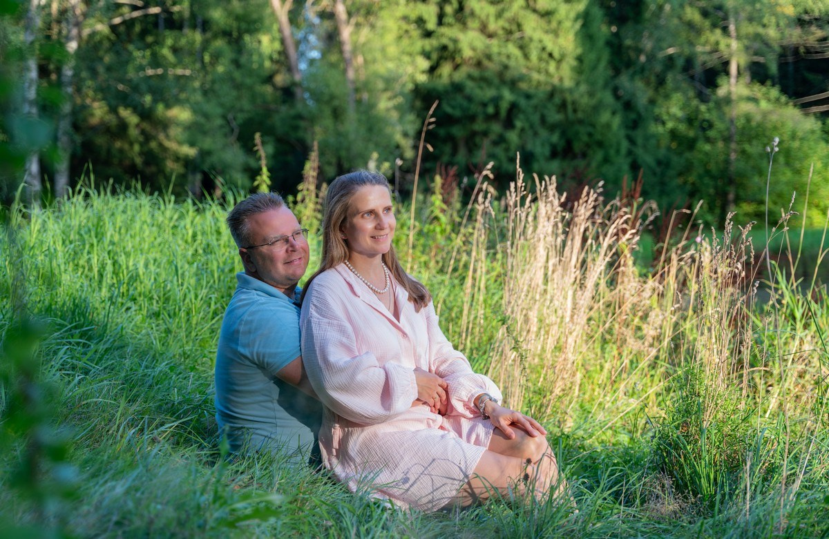 Прогулка большой семьёй