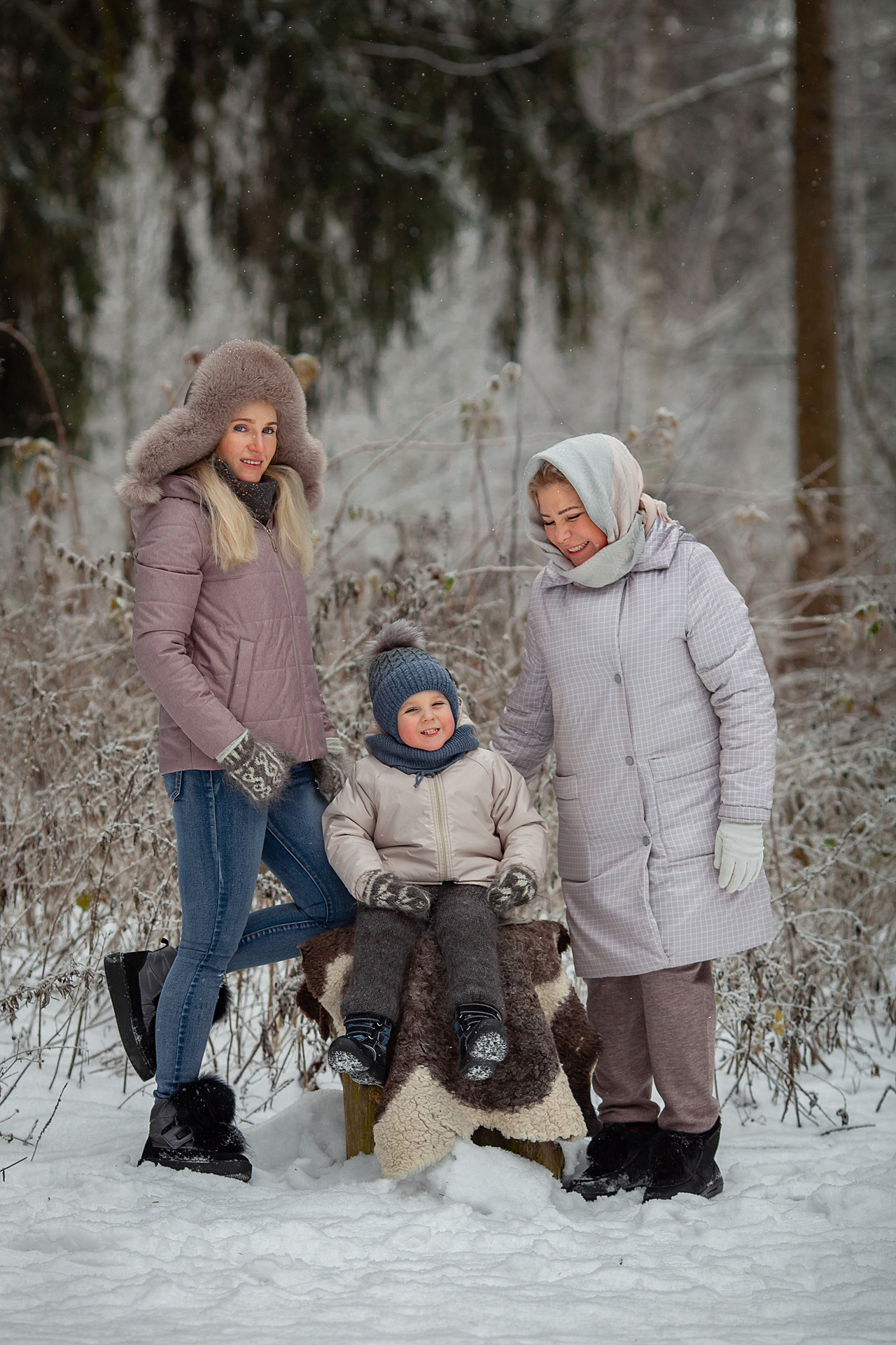 Наталья, Галина, Виктор. Семейный и детский фотограф в Москве Дорогова Екатерина