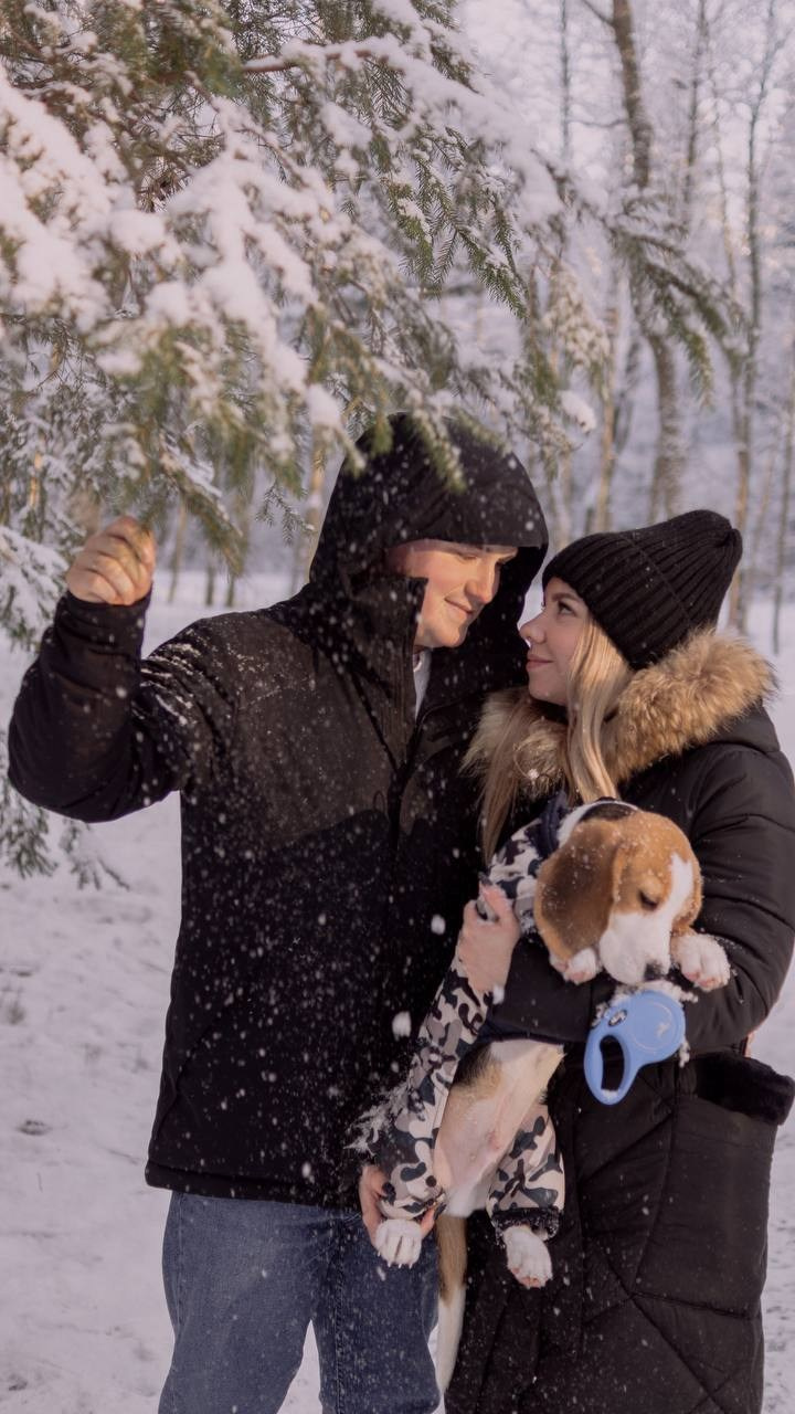 Юля Дима и малыш Оскар