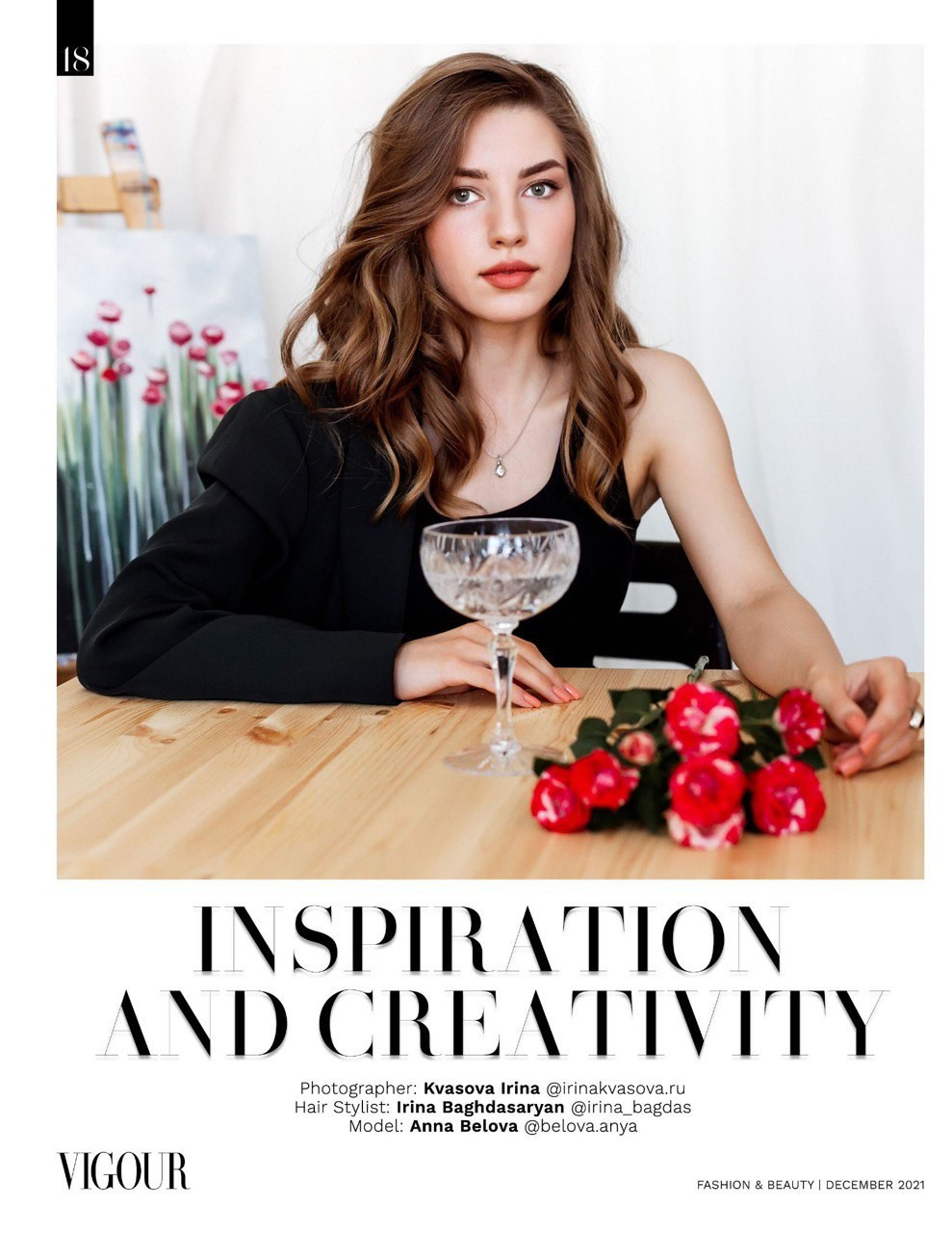 Анна в журнале VIGOUR (Канада)