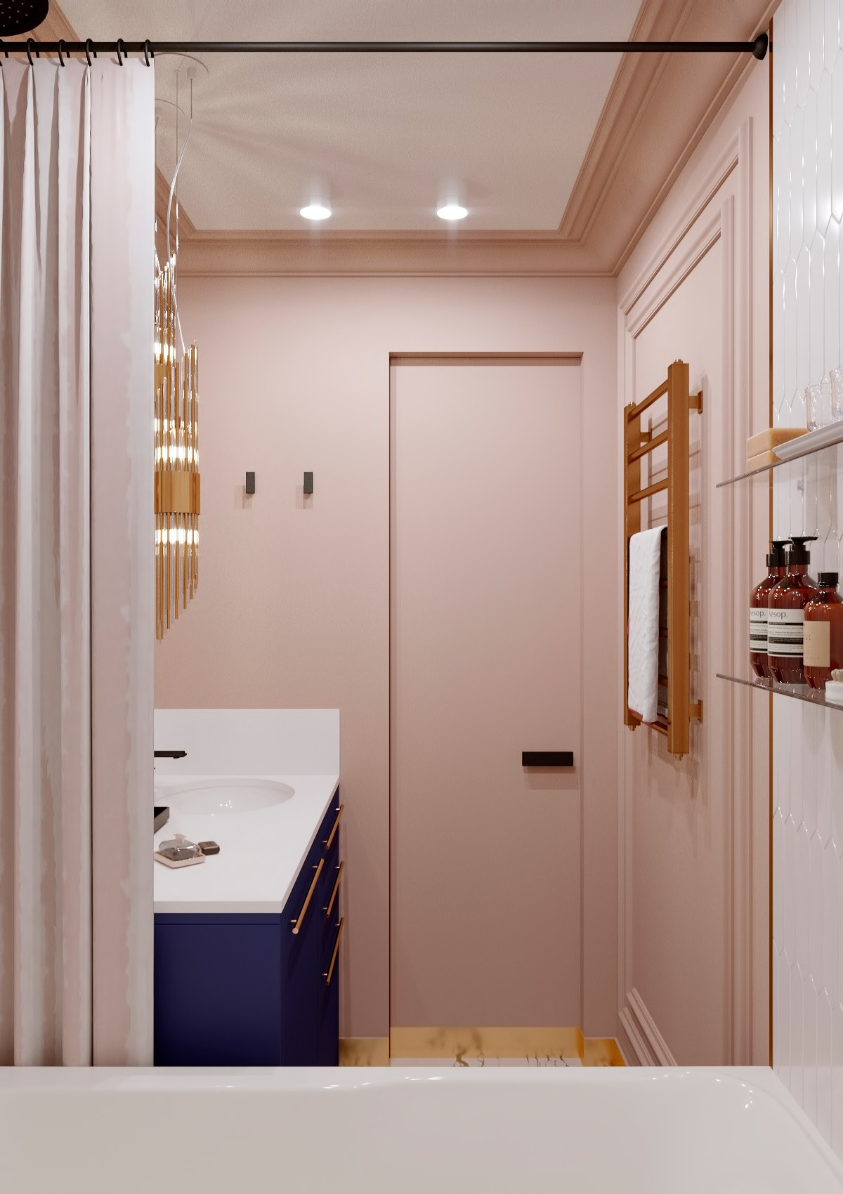 Квартира для девушки. Москва. Дизайнер интерьера Троилова Арина