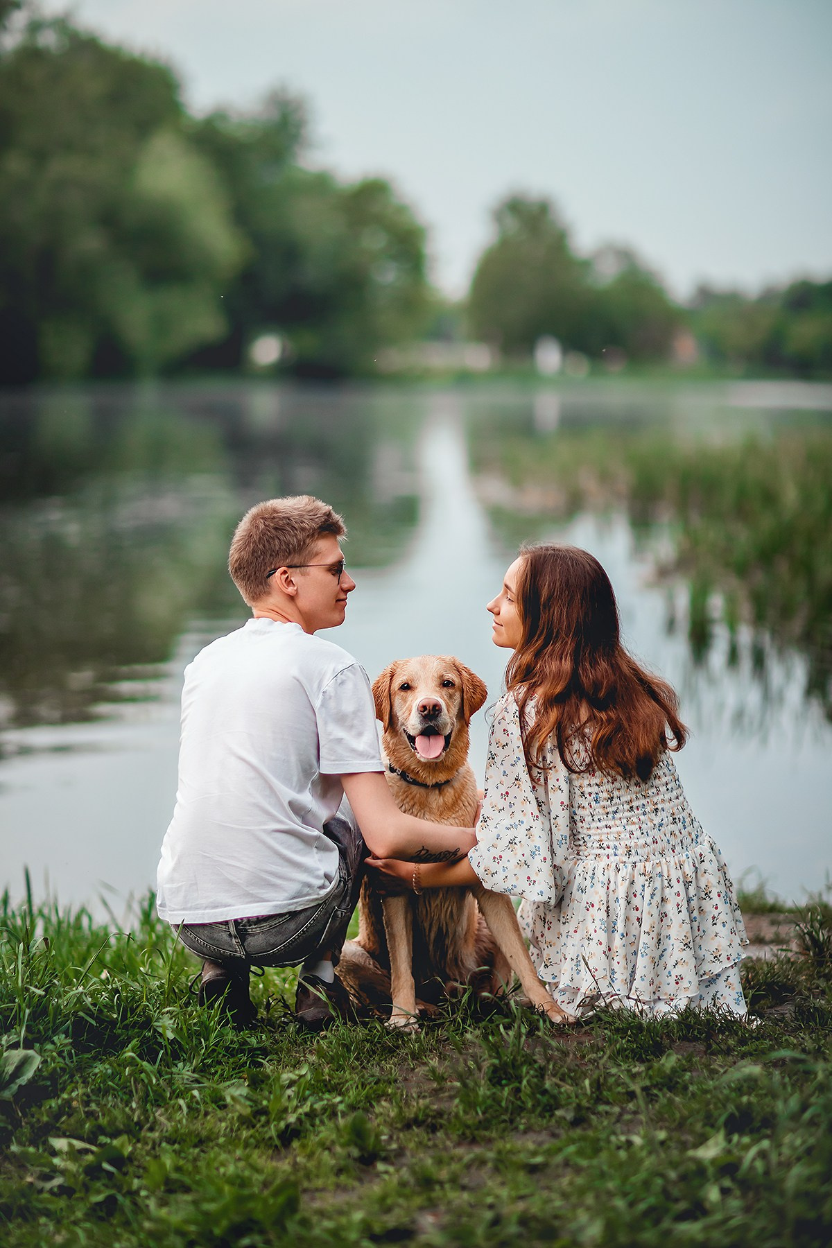 Костик, Валерия и Сергей. Семейный фотограф анималист Мария Крючкова