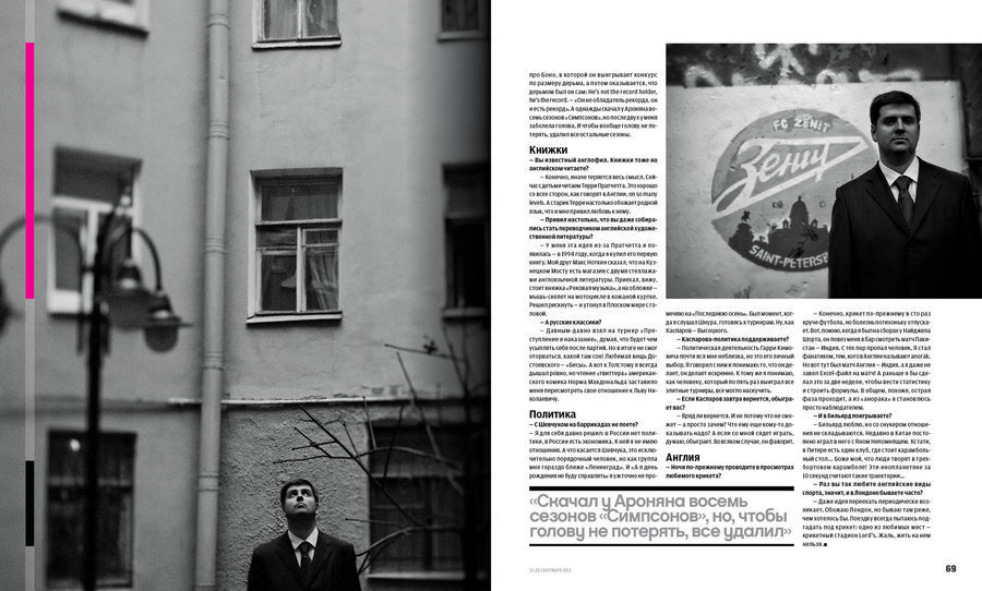 Tearsheets. Misha Domozhilov photographer