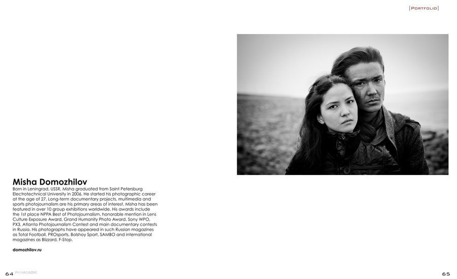 Tearsheets. Misha Domozhilov photographer