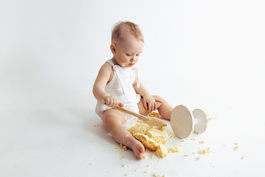 Фотосессия крушение торта