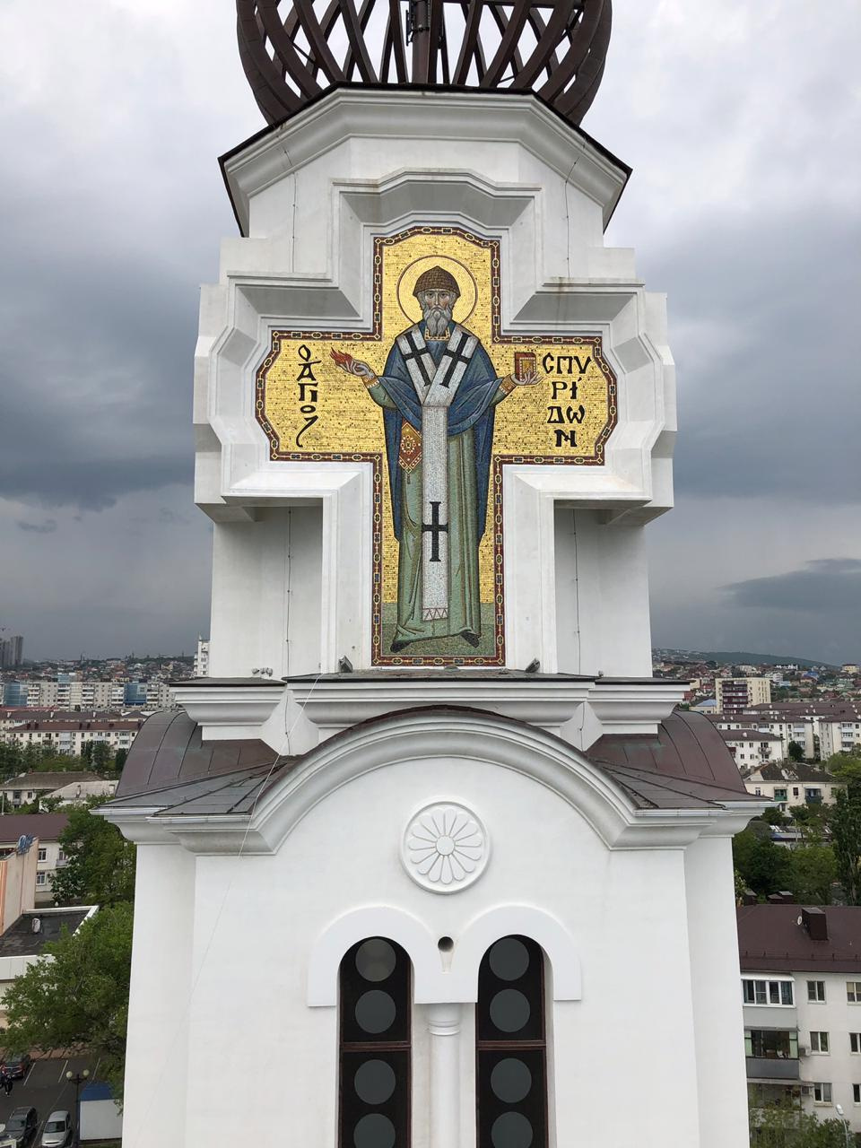 Фасады Храма святых Петра и Февронии Муромских. Новороссийск. НИИКОРОВИН- мастерская мозаики и монументального искусства