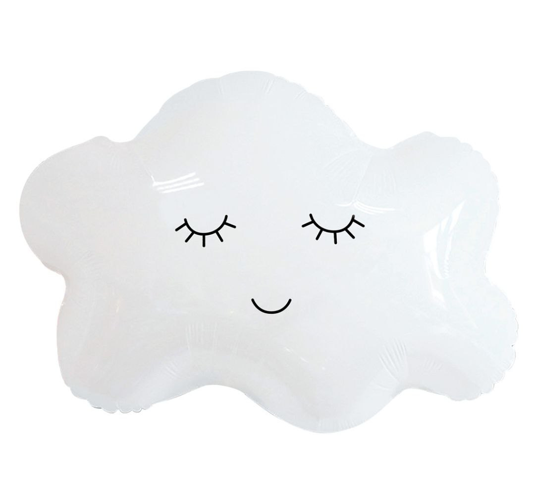 Фольгированный шар  облако белое прозрачное 71 см, 800 рублей