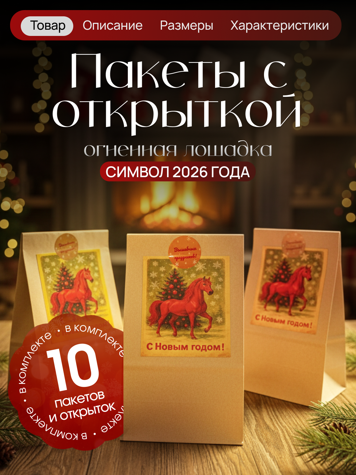 Инфографика | Карточка товара | Новогодний. Графический дизайнер AI в Москве Валерия Кос