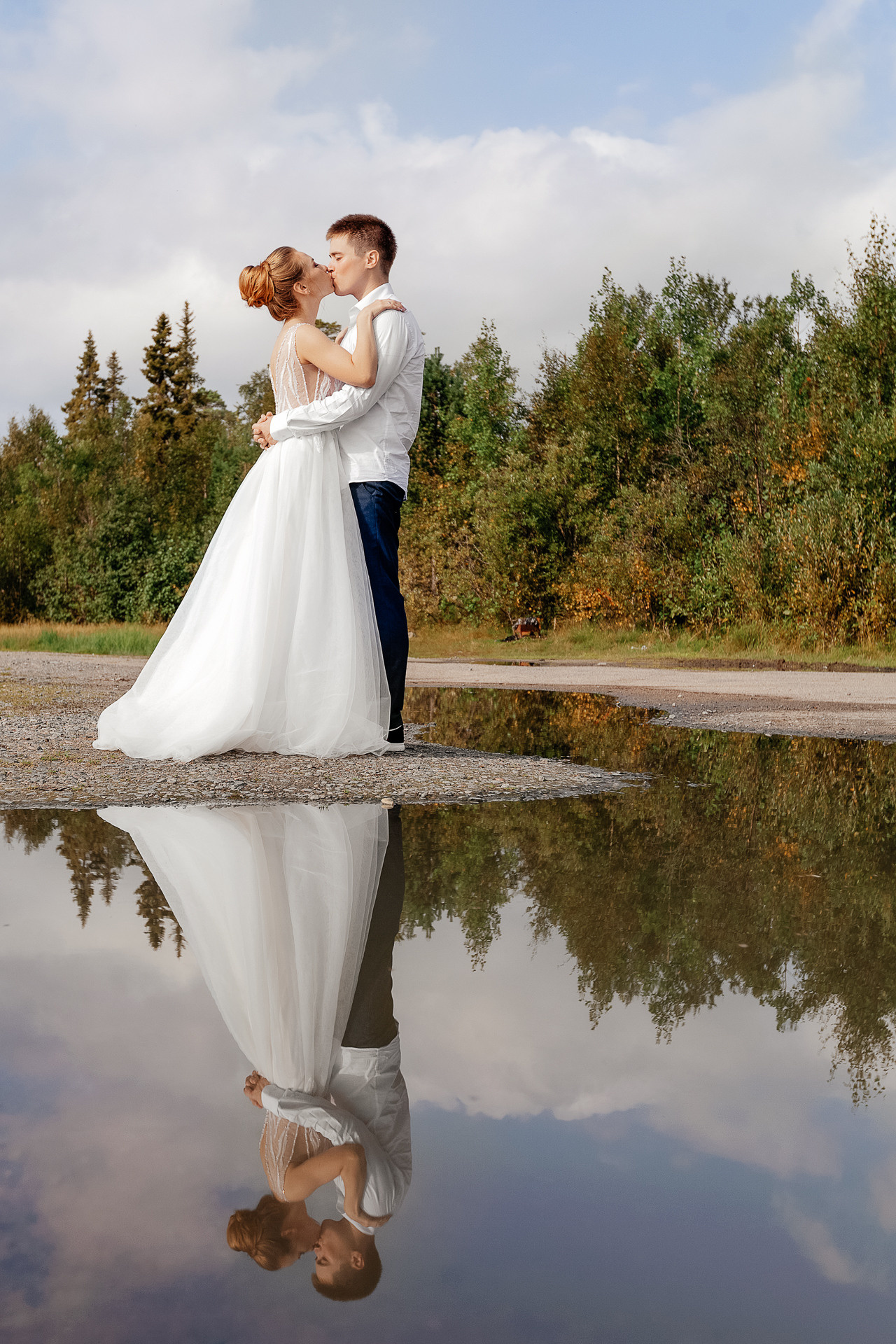 Виктория и Владимир. Фотограф Елена Пожарова. Мурманская область, Апатиты, Кировск, Хибины