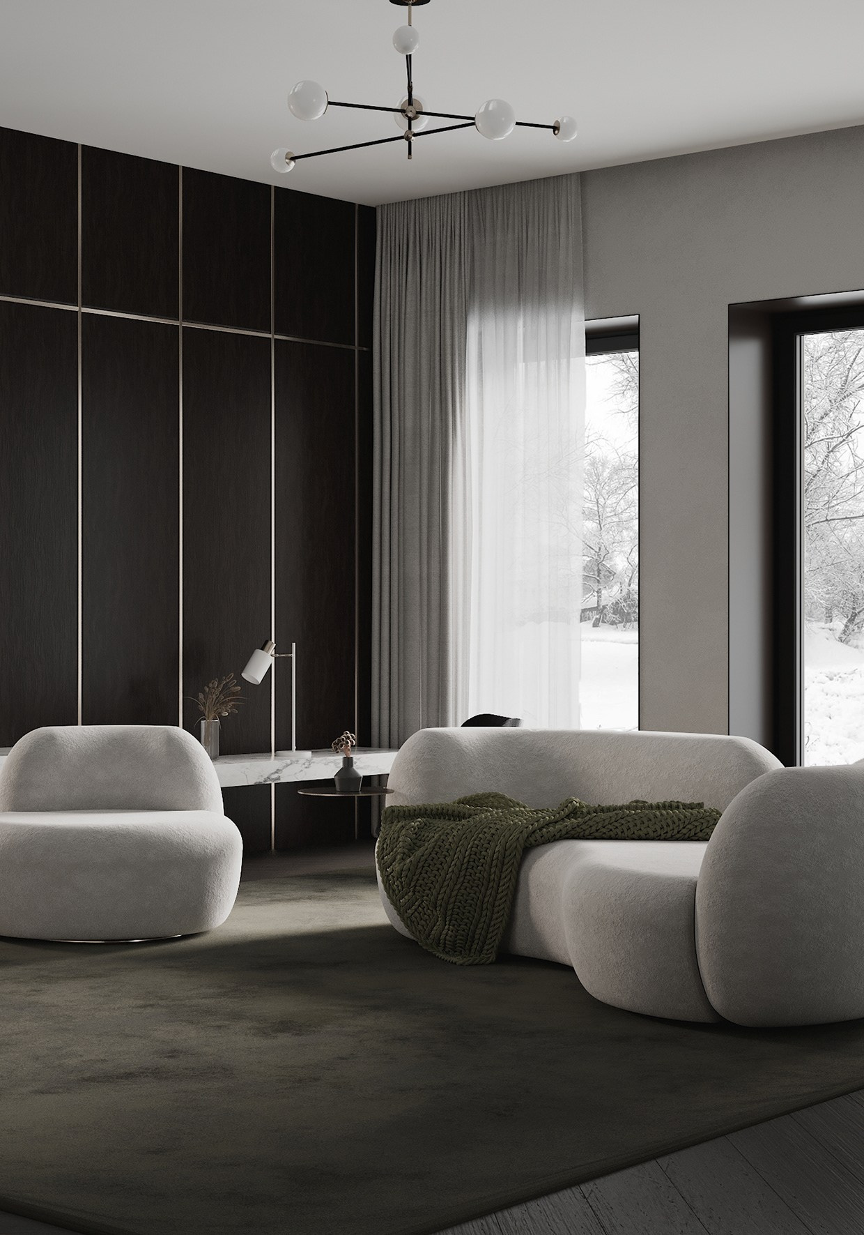 Частная резиденция. Дизайнер интерьера в Москве Екатерина Шаймердинова