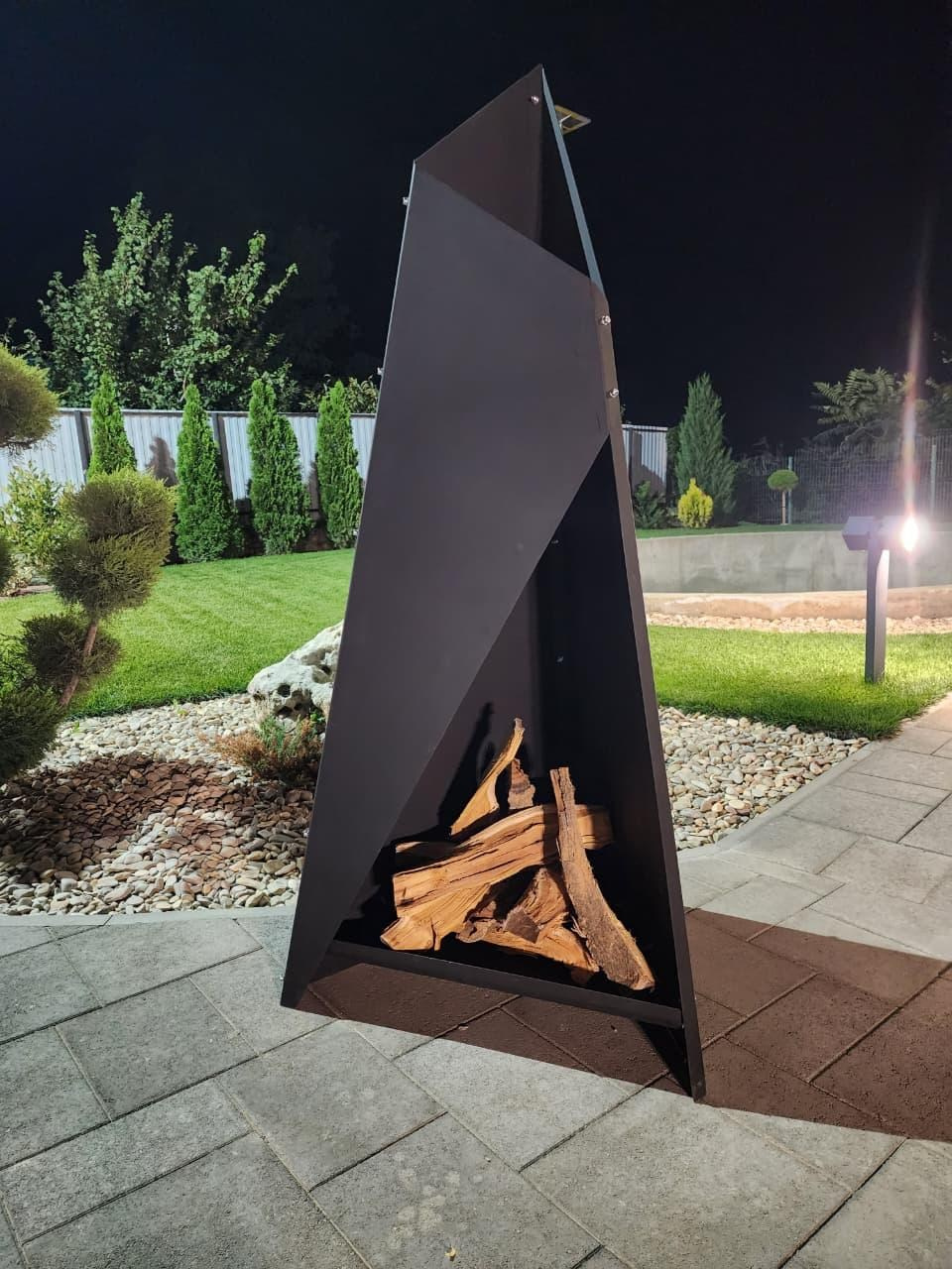 «Конверт» уличный камин. Купить / заказать мангал для дома в Краснодаре от производителя «Мангал Мастер»