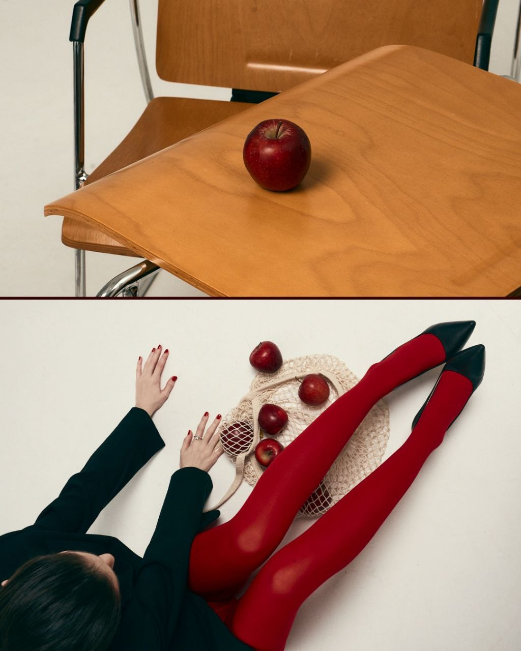 Визуал для салона красоты «Большое Красное Яблоко». Ксения Glossa. Портретный и репортажный фотограф в Самаре