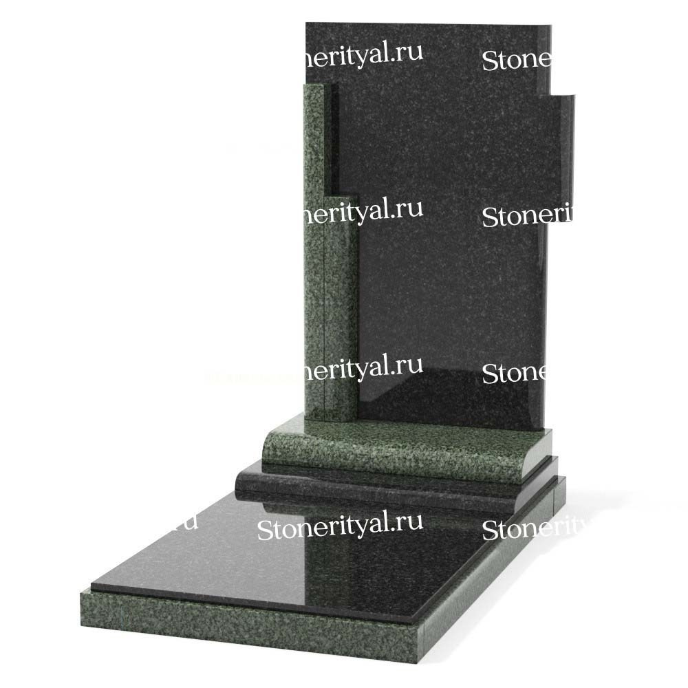 Комбинированные памятники на одного. Изготовление и установка памятников в Москве и МО