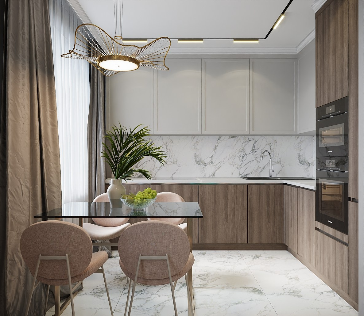 Квартира 74 м², в неоклассике, г. Москва. Студия дизайна