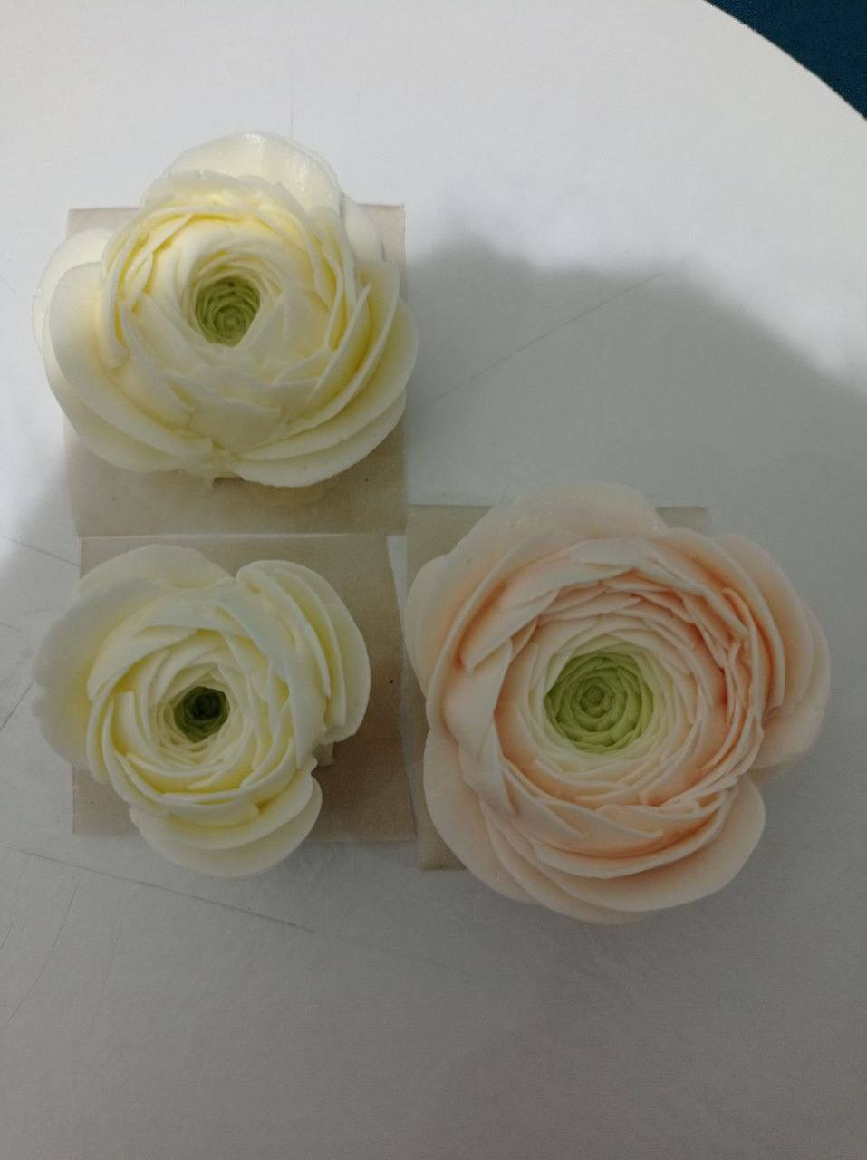 Работы учениц. Аникина Юлия / Кремовая флористика в корейской технике