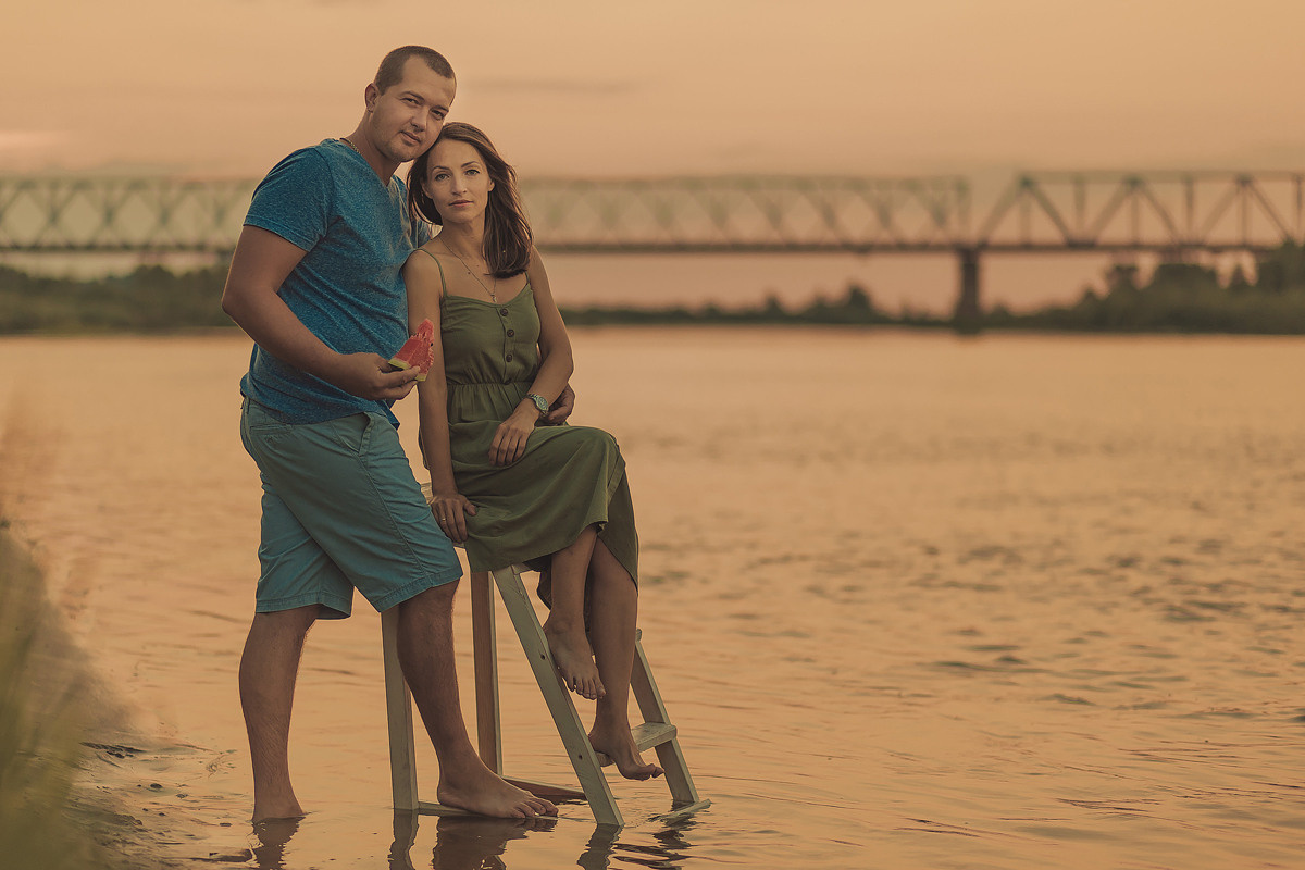 Тарас и Алеся. Вечерняя прогулка. Семейный, детский, свадебный фотограф по всей РБ Валера Михневич