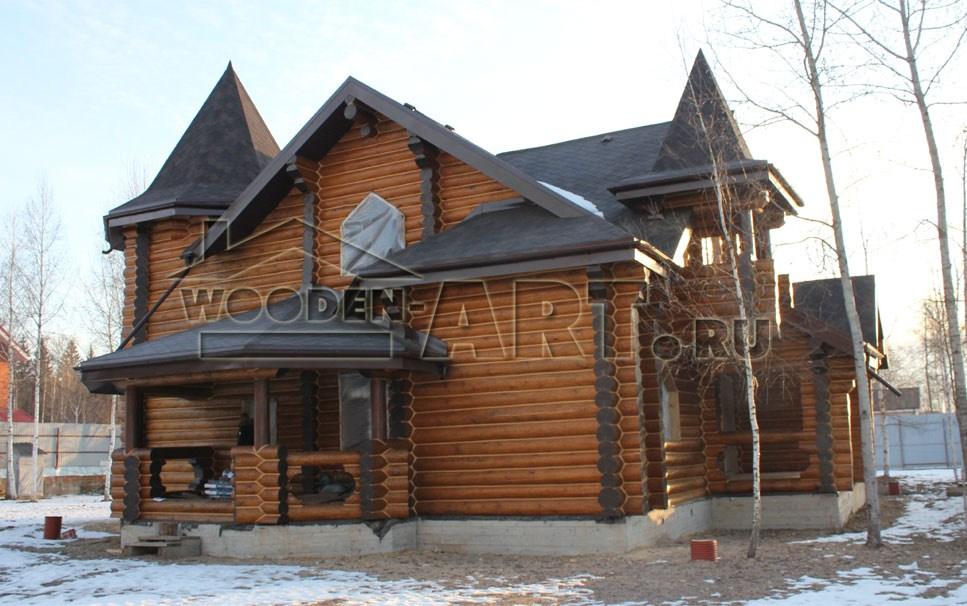 «Замок» 352 кв. м. Проекты деревянных домов