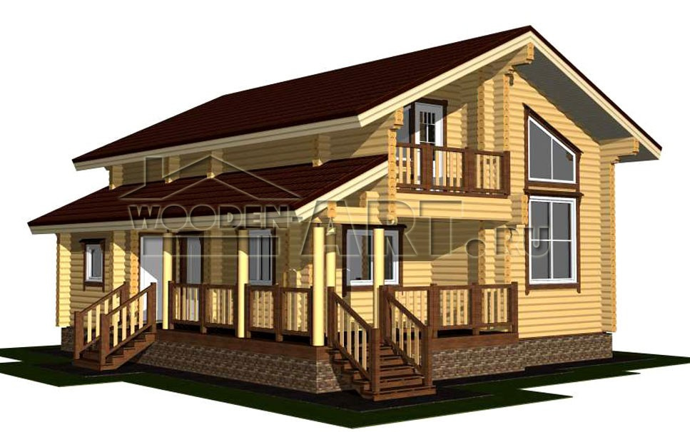 «Павшино» 179 кв. м. Проекты деревянных домов