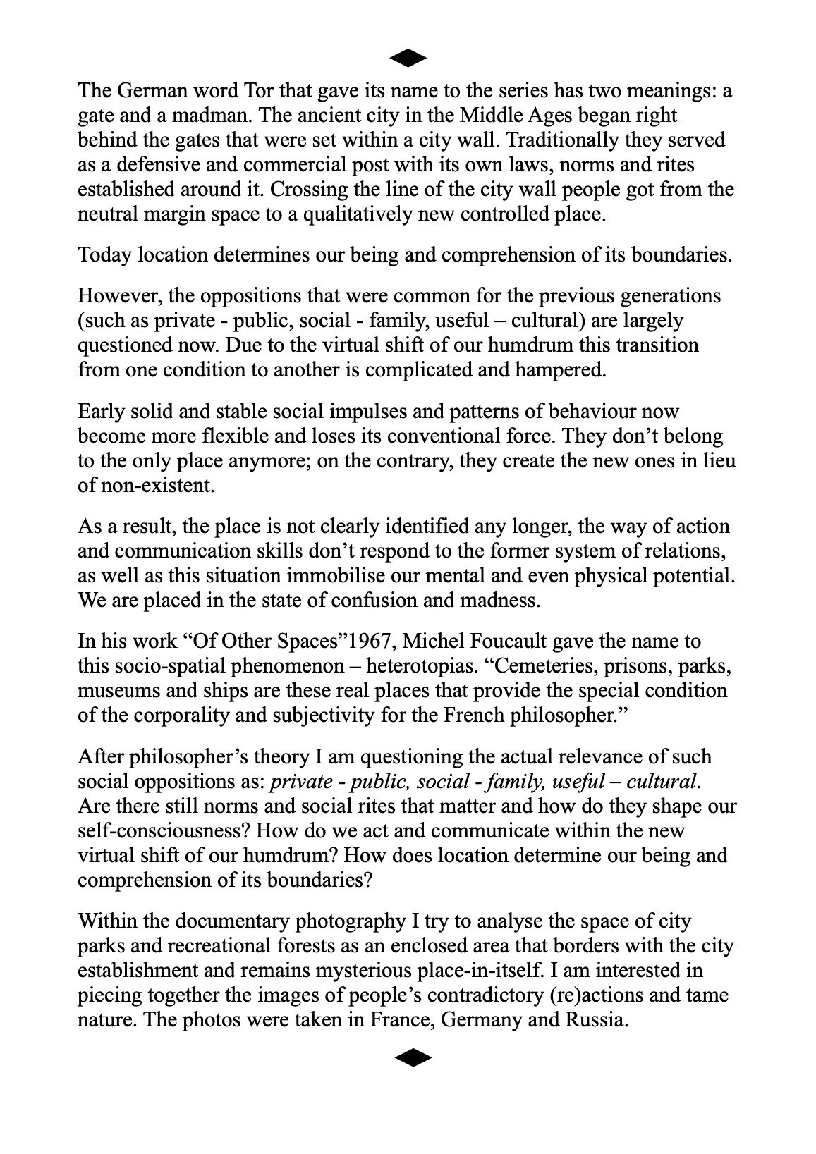 Tor. Katya Zimina, film photographer