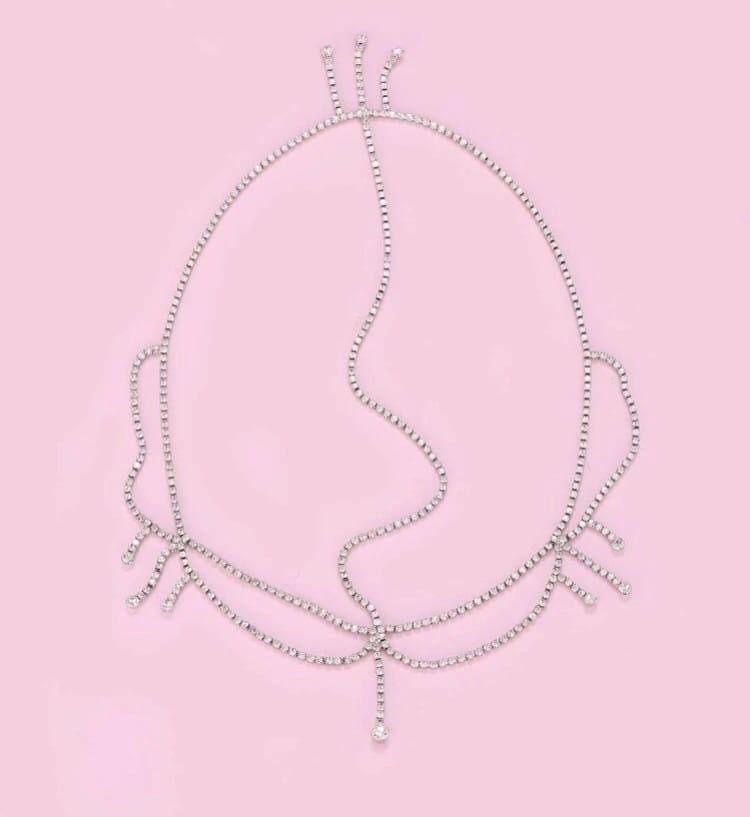 Украшение для волос со стразами, 100 р.