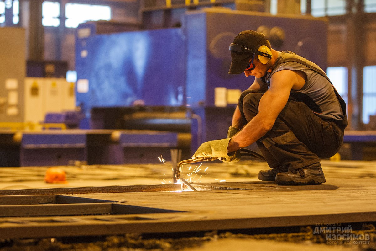 Съёмка на производстве