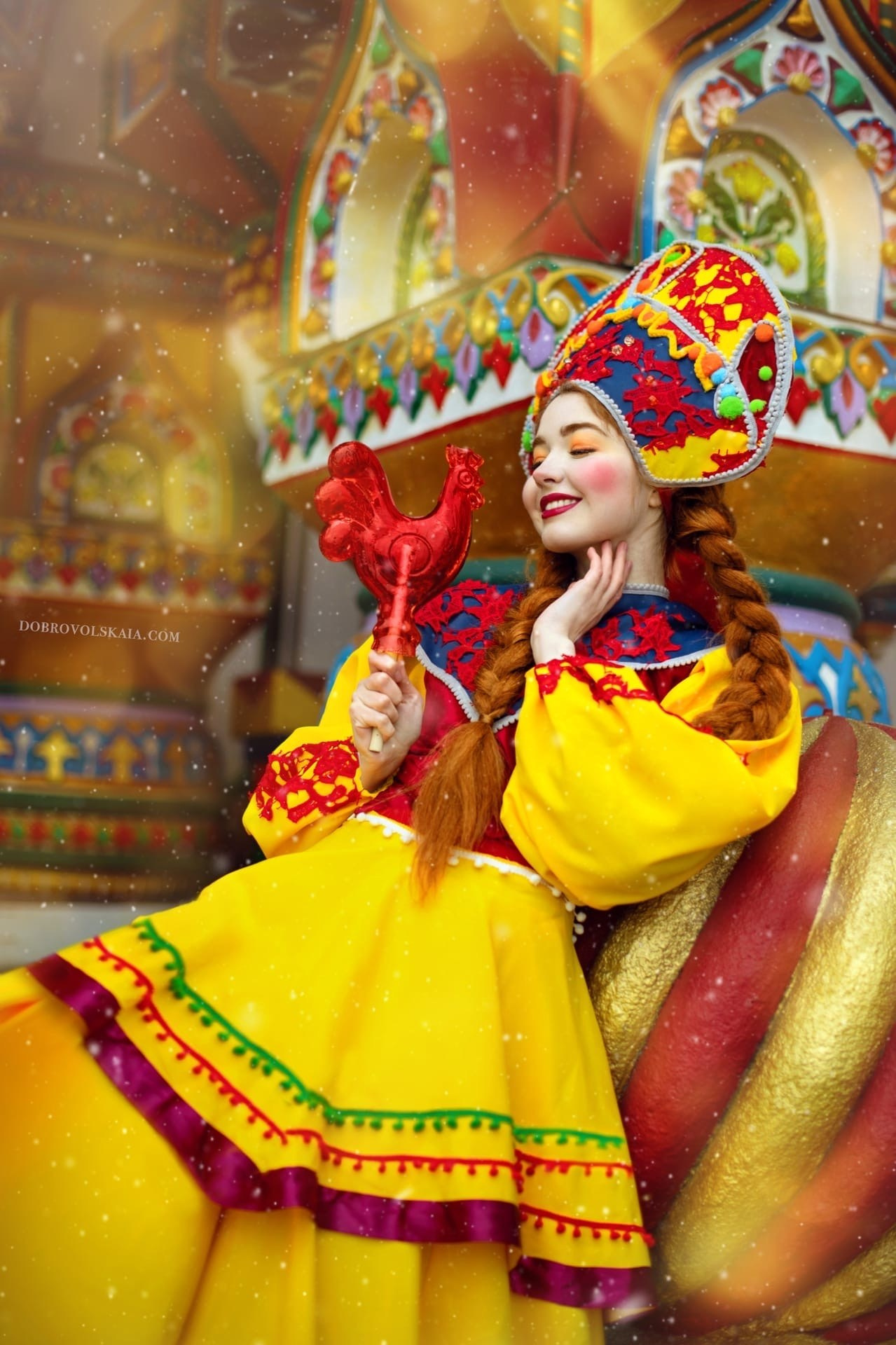 Масленица. Русские народные костюмы в Москве