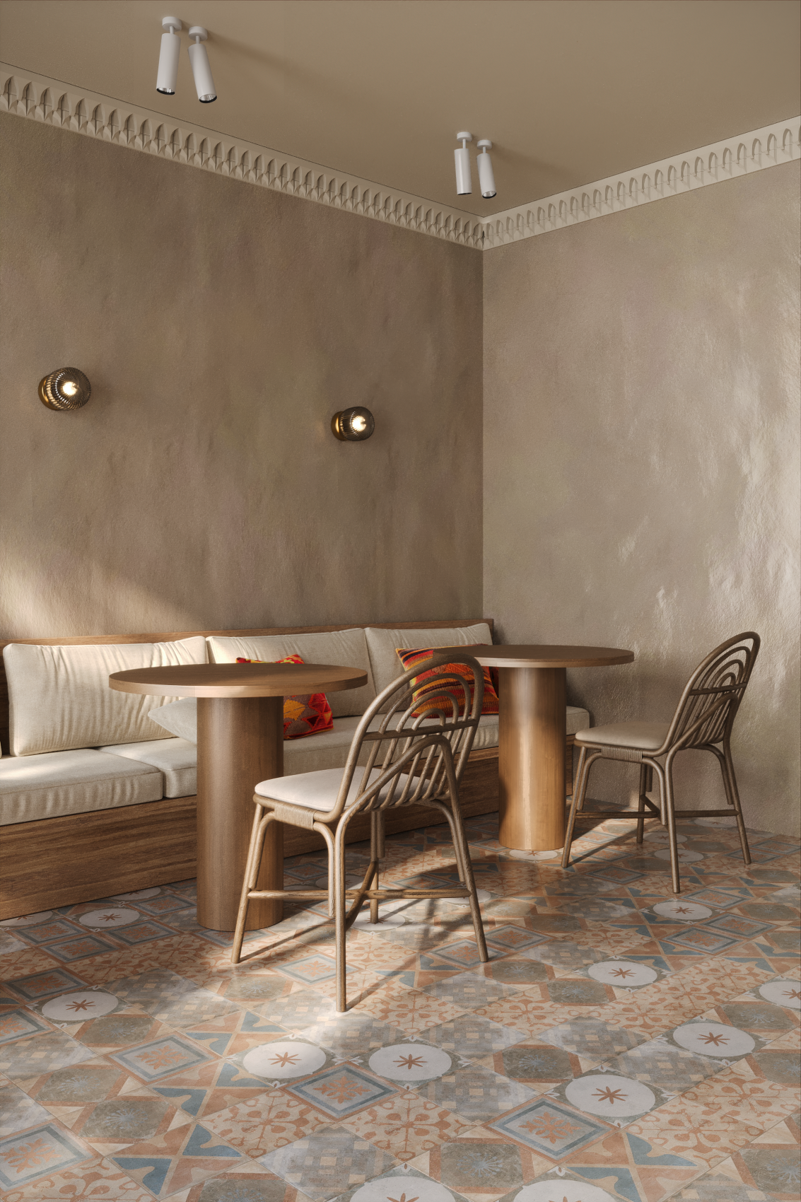 Кафе-магазин в южном стиле. Дизайн интерьера в Крыму