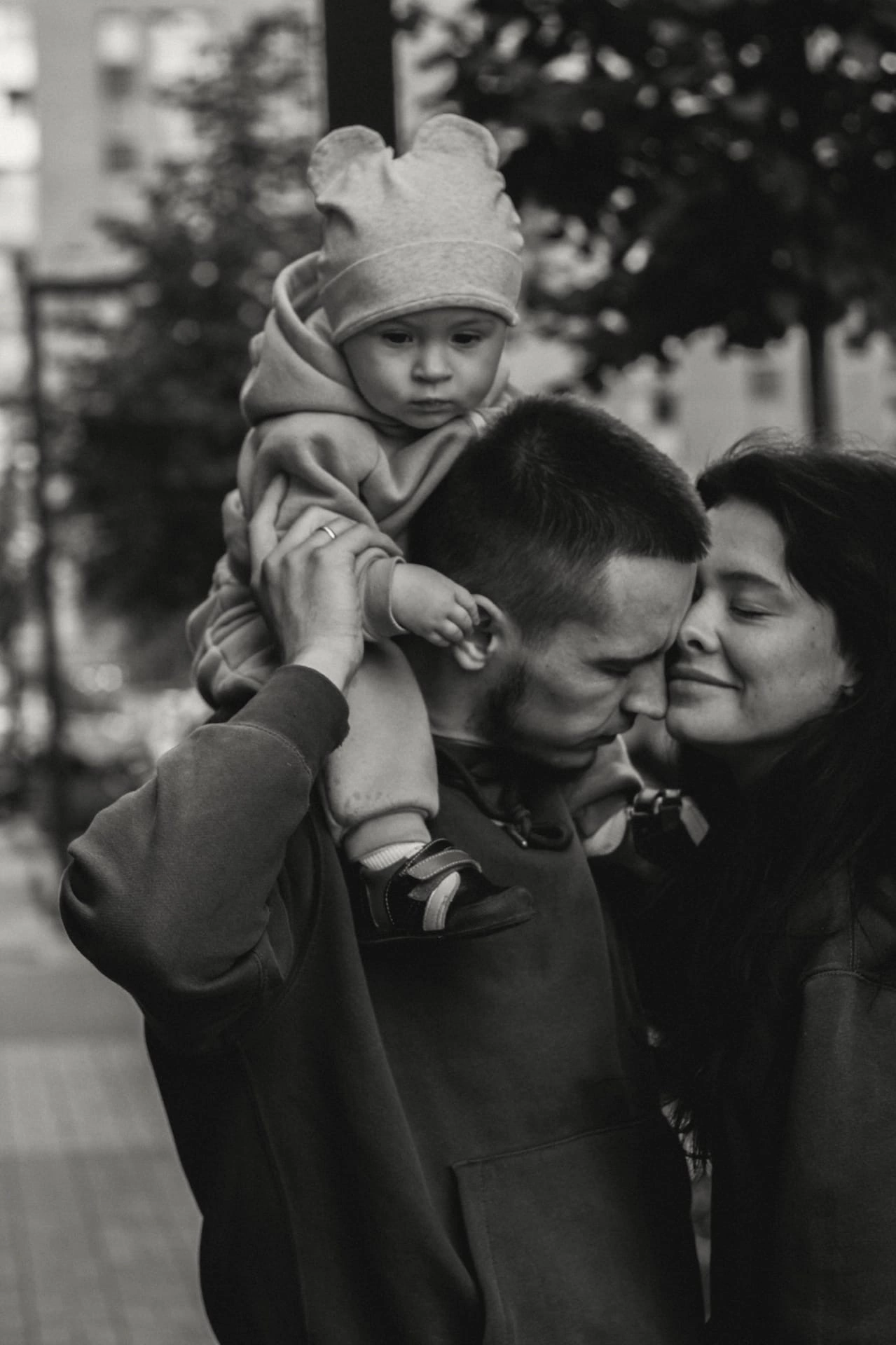 Анечка с папой и мамой. Семейный фотограф Полина Легачева