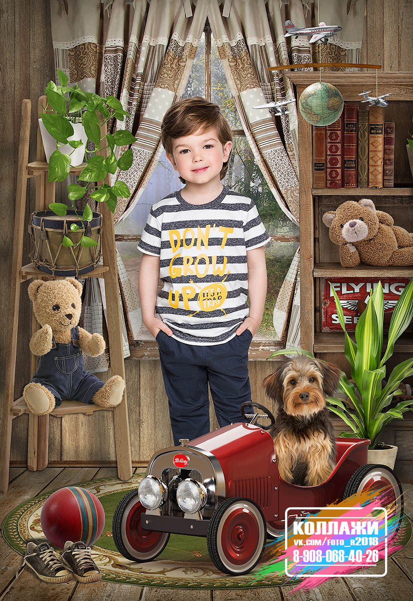 Коллаж с игрушками №1