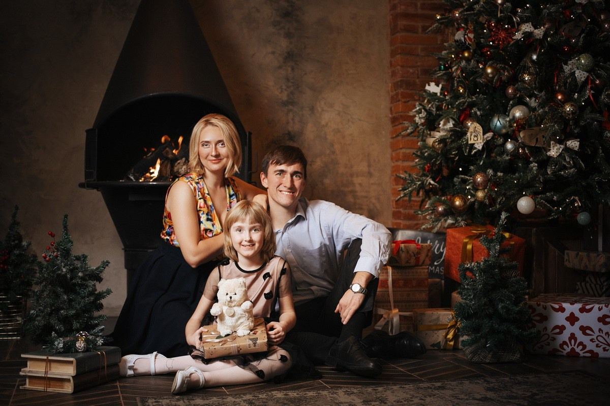 Семейная новогодняя фотосессия, фотограф Денис Шмигирилов. Фотограф крещение венчание в Петербурге! Помогает подобрать храм и посоветовал душевного батюшку в СПб