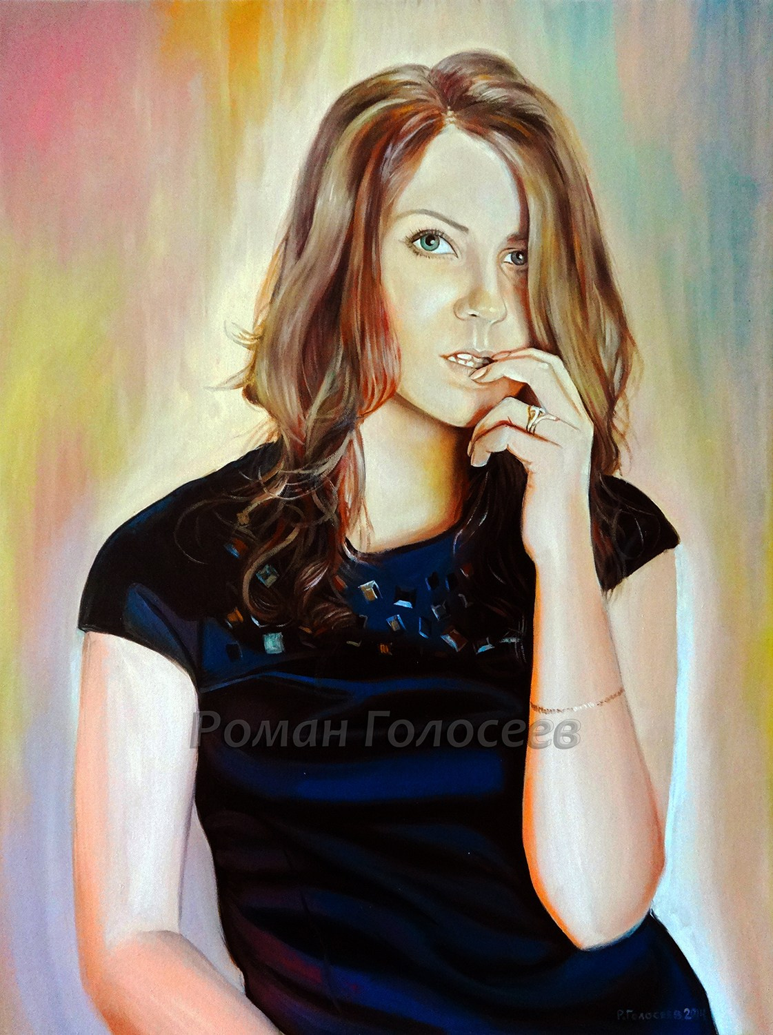 "Настя", 80х60, холст, масло, 30.12.2014