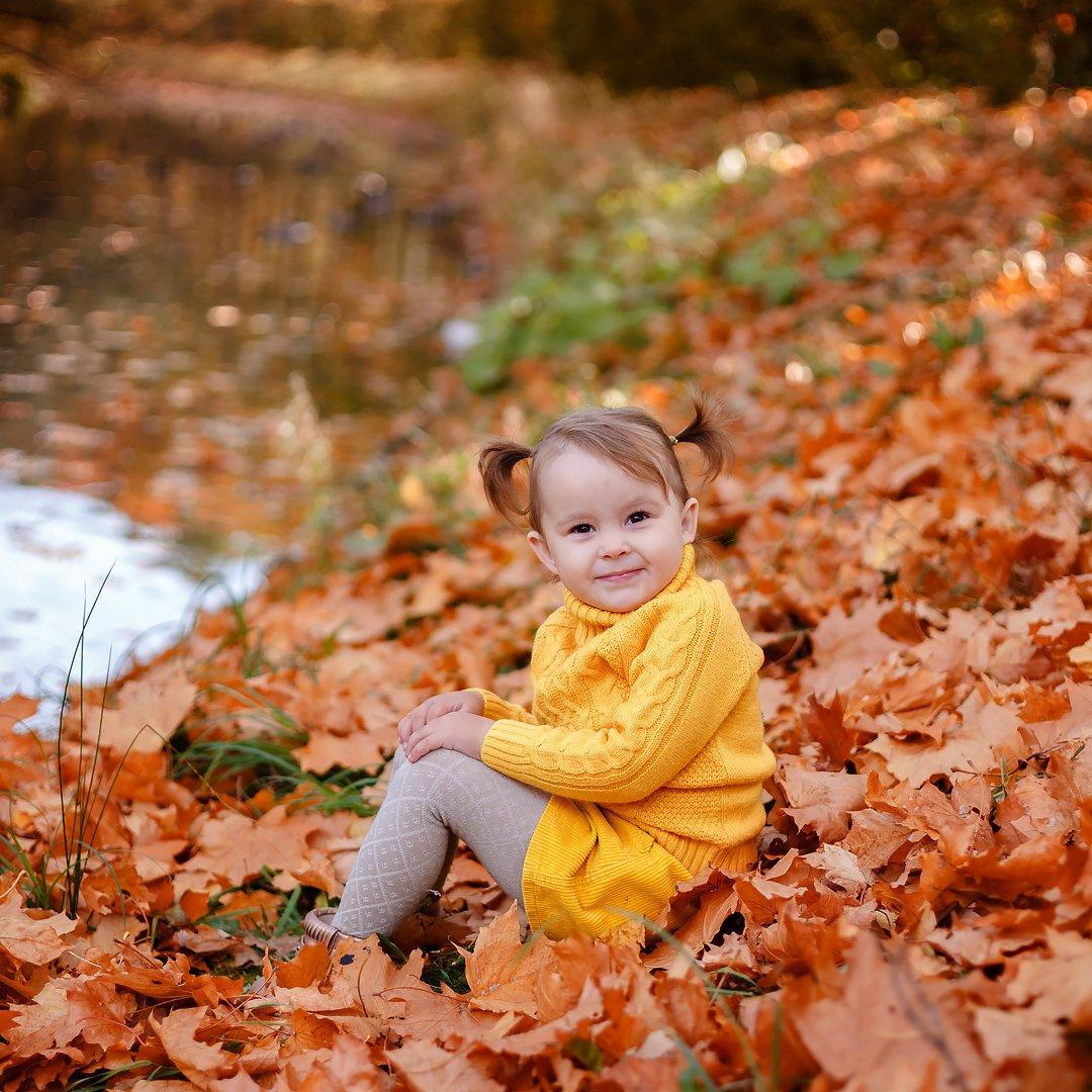 Осенняя фотосессия Марины и Кати. Детский и семейный фотограф в Санкт-Петербурге Елена Блонова