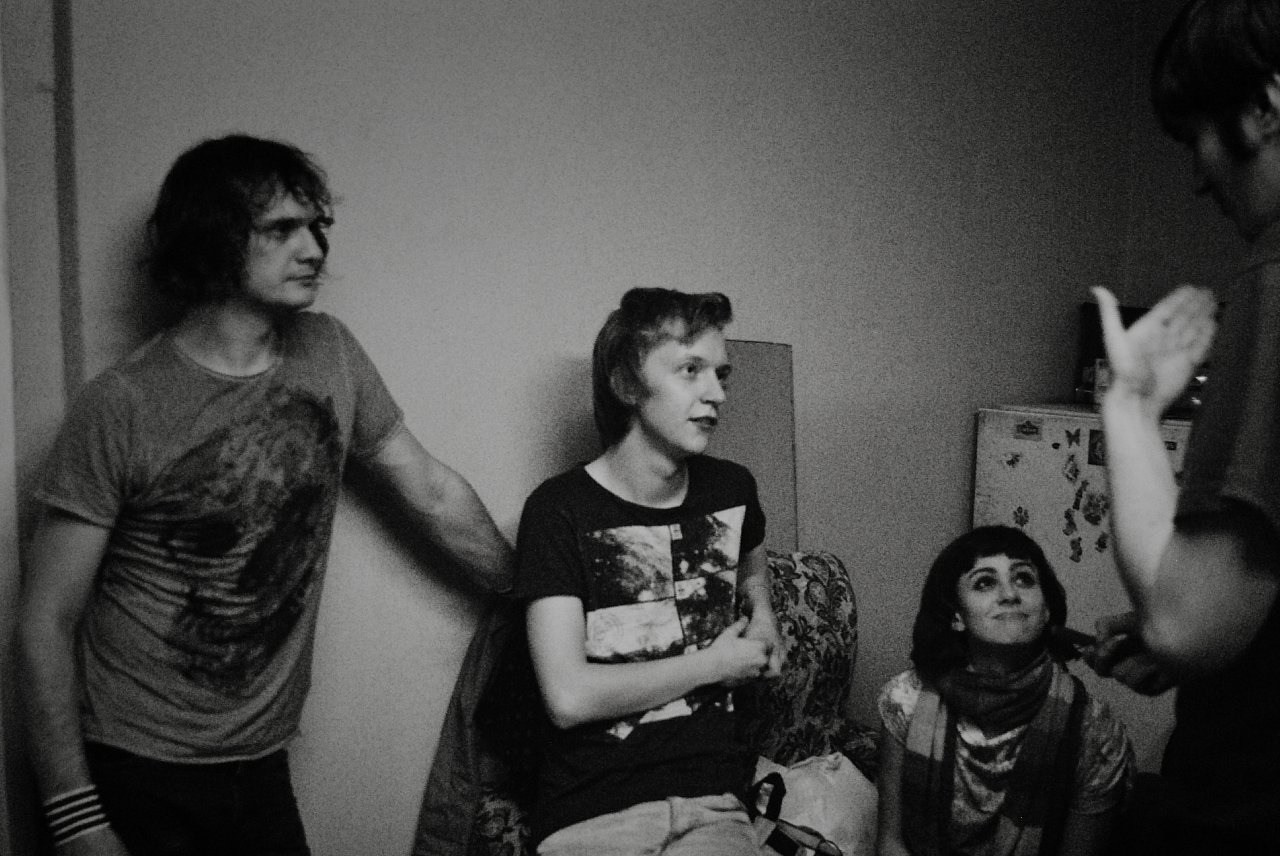 Backstage Группы InWhite  в Москве  Юлия Крюкова, Дмитрий Емельянов