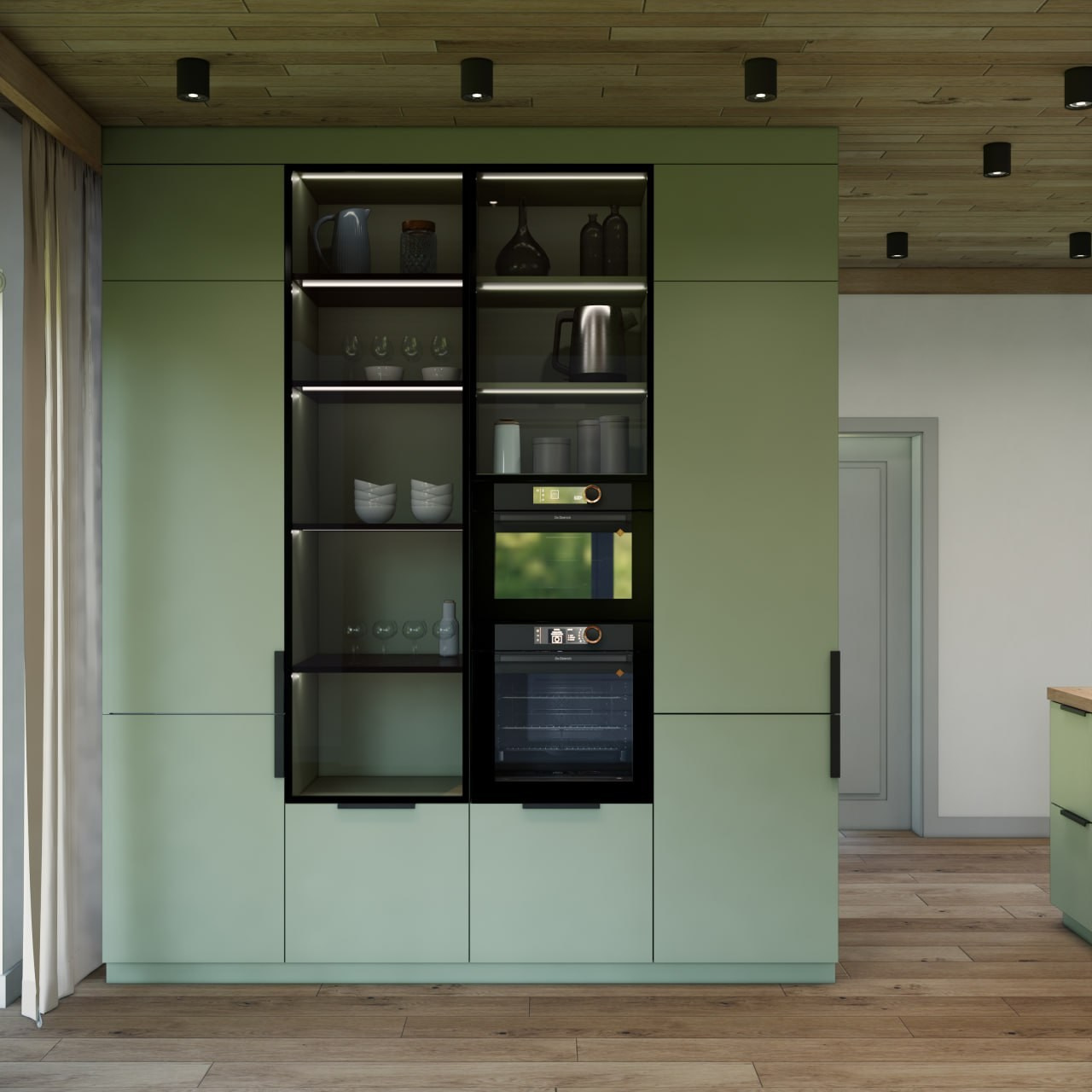 Загородный дом 110 м² в Ленинградской области (совместная работа с Любовью Поляковой designpolyakova.ru). Push-design.ru