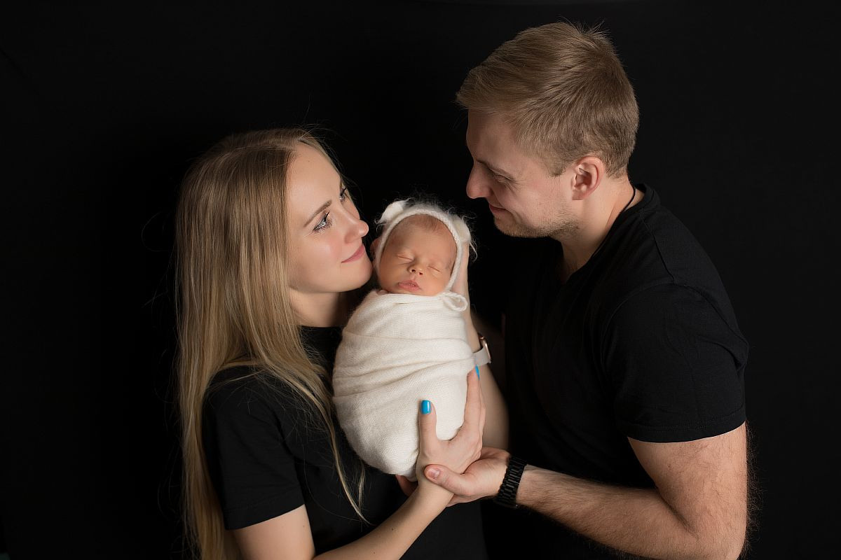Фото с родителями. Фотограф новорожденных Москва Архипова Татьяна