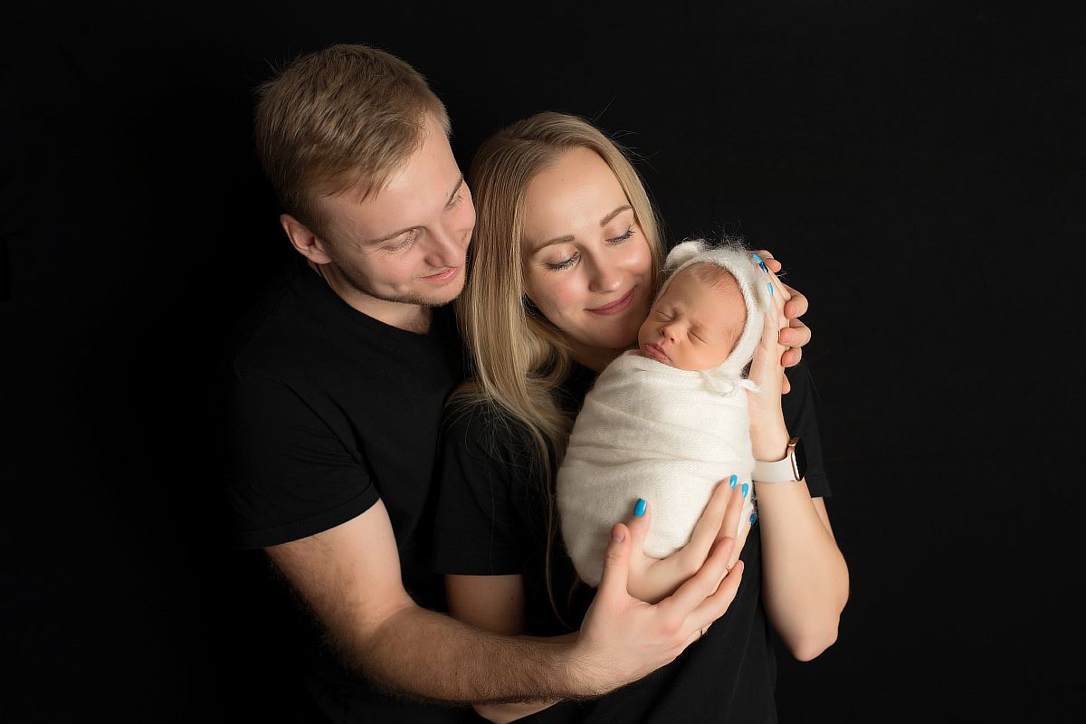 Фото с родителями. Фотограф новорожденных Москва Архипова Татьяна