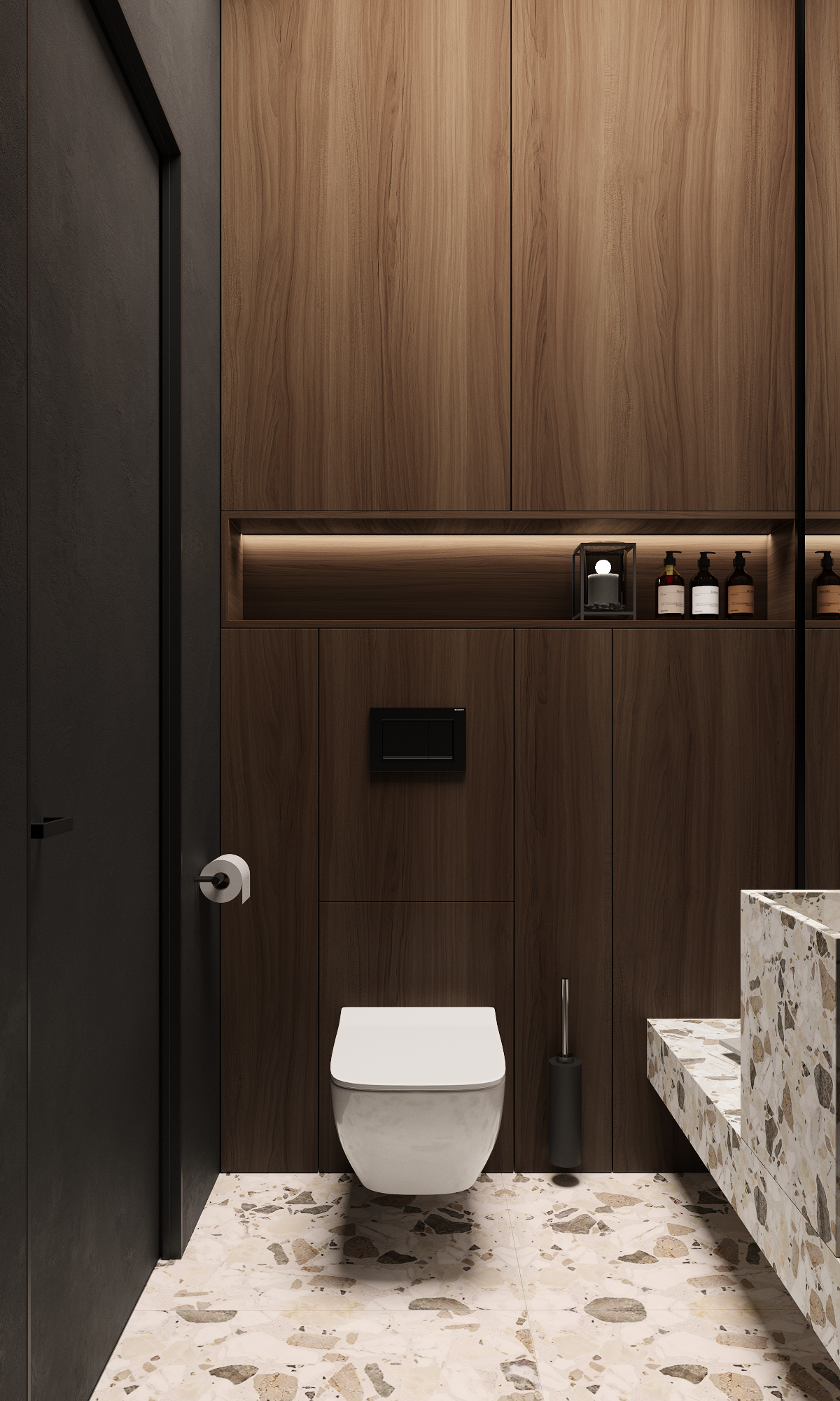 Дом 200 м. кв. 1й этаж, общие пространства. Студия Дизайна интерьера Tsvetdesign. Дизайнер в Санкт-Петербурге