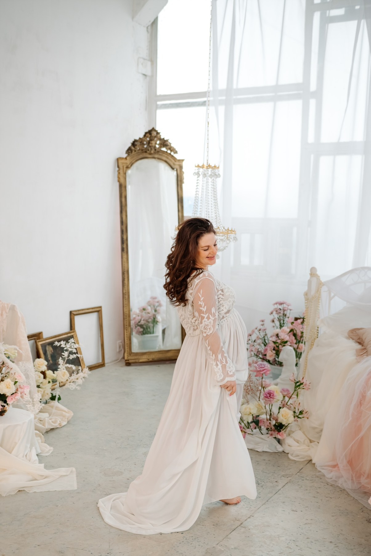 Беременность. Лена в цветах. Свадебный и сеейный фотограф в Санкт-Петербурге Елена Худякова