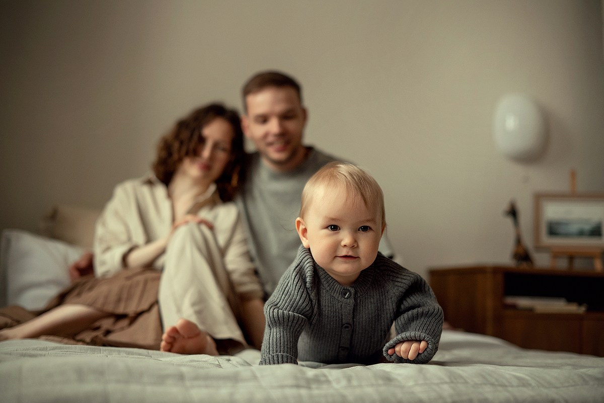 Домашняя съемка с малышом. Семейный фотограф Татьяна Надеждина | Москва, Московская область, Ярославль