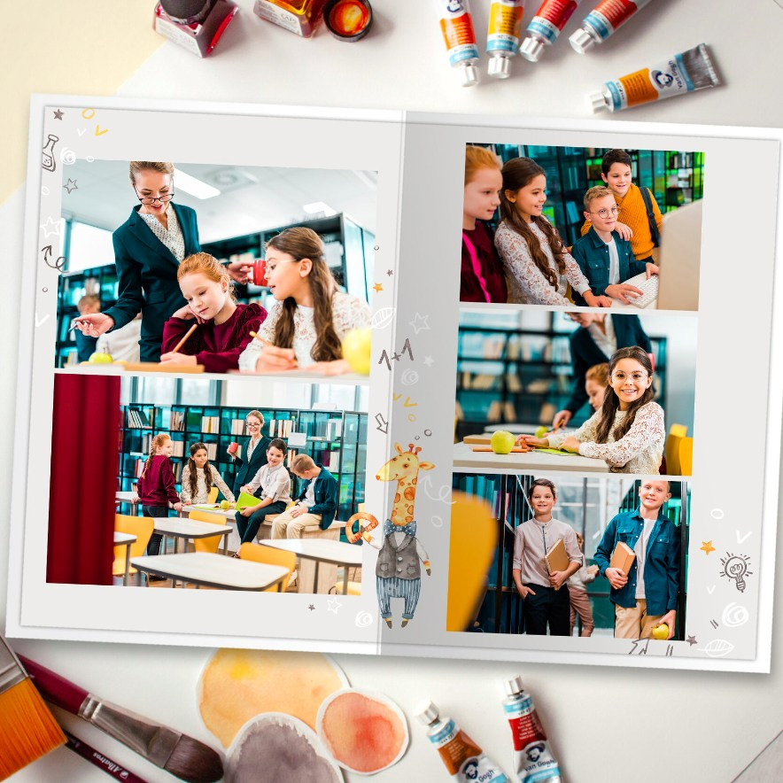 Дизайн для первоклассника «Жирафики». Первенцева Елена. Школьный фотограф в Москве и МО