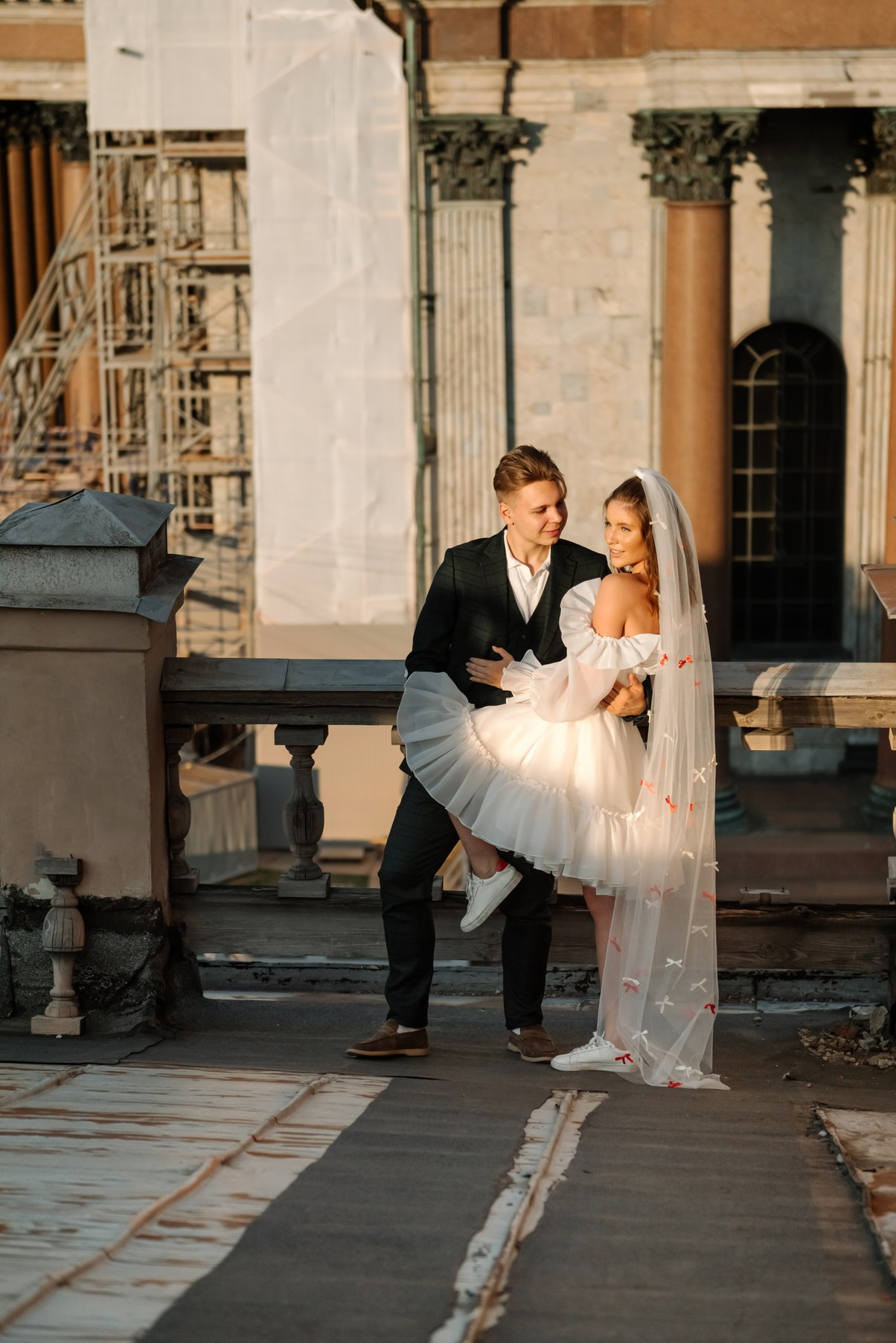 Крыша Исаакиевский собор. Свадебный и сеейный фотограф в Санкт-Петербурге Елена Худякова