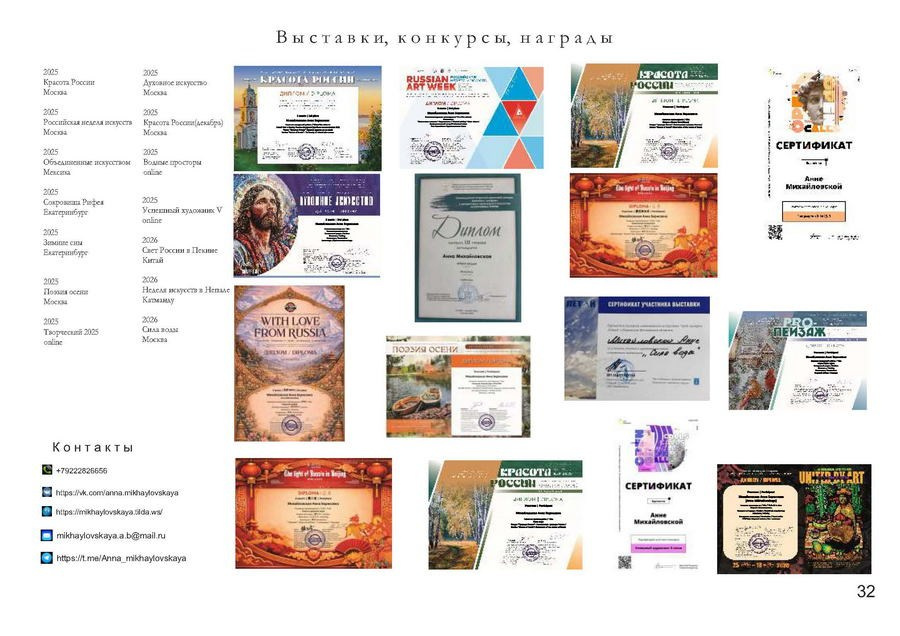 Михайловская Анна Борисовна. Галерея участников Российской Премии Искусств
