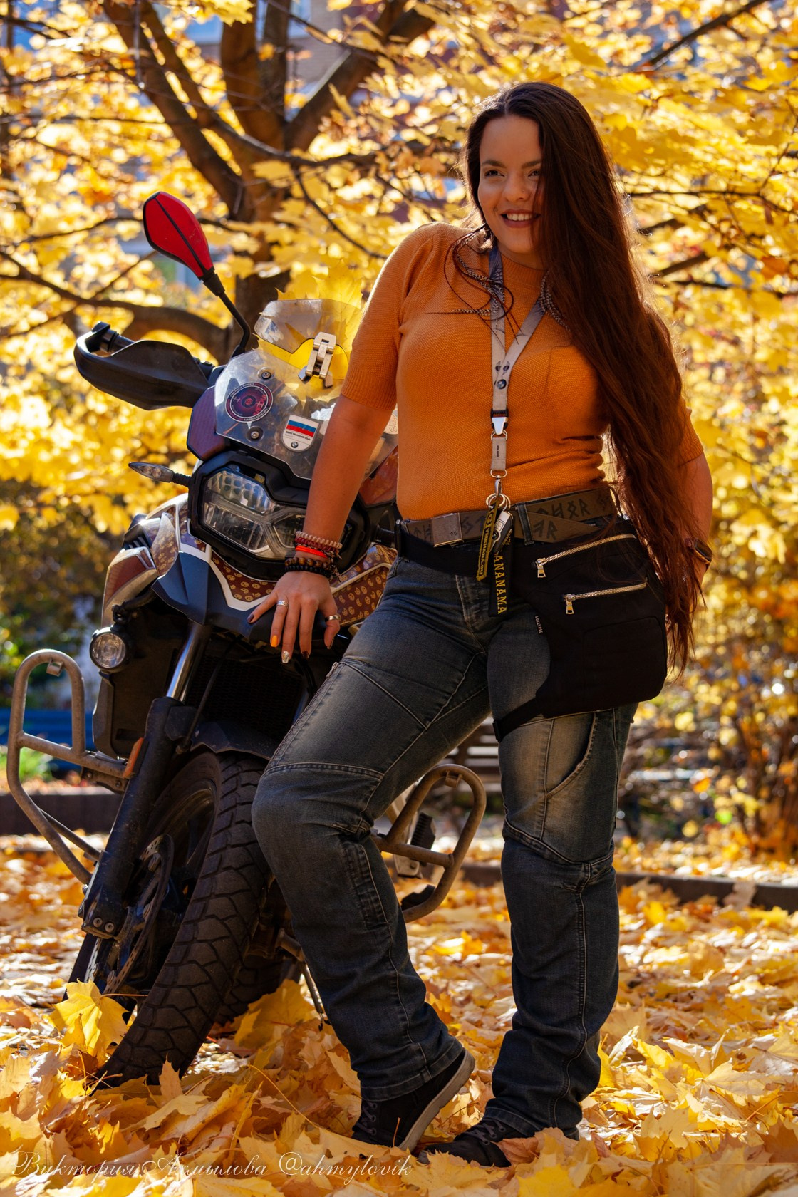 Маша Печенька (BMW GS1200). Виктория Ахмылова. Фотограф в Москве