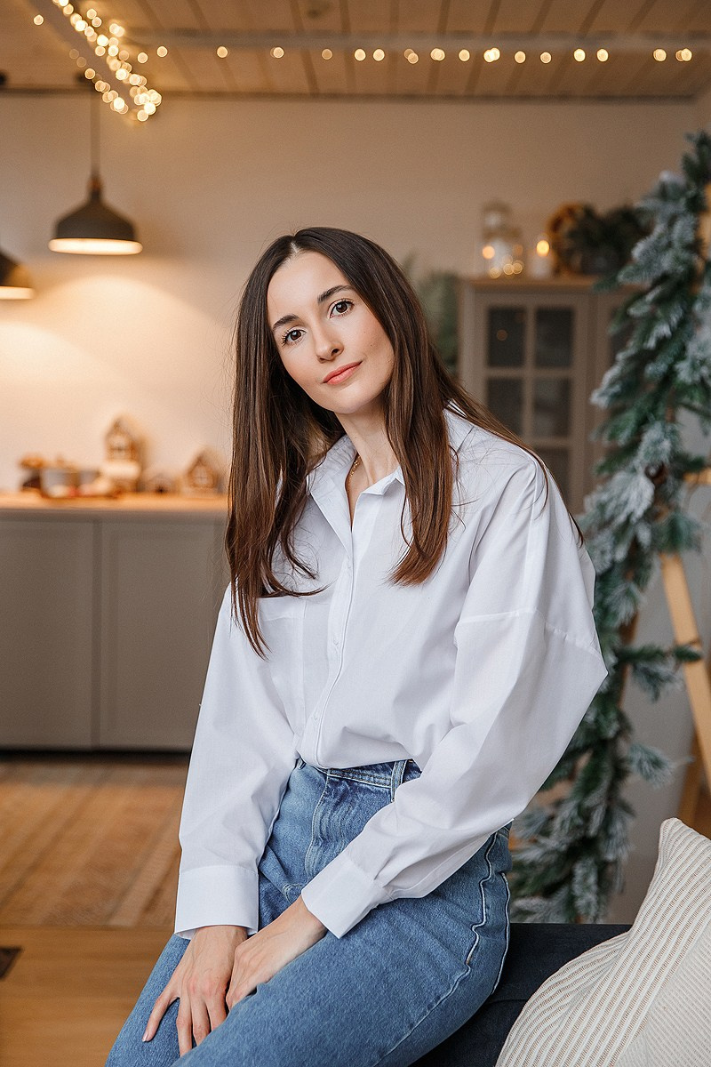 Зимняя фотосессия в студии. Фотограф Олеся Жомер