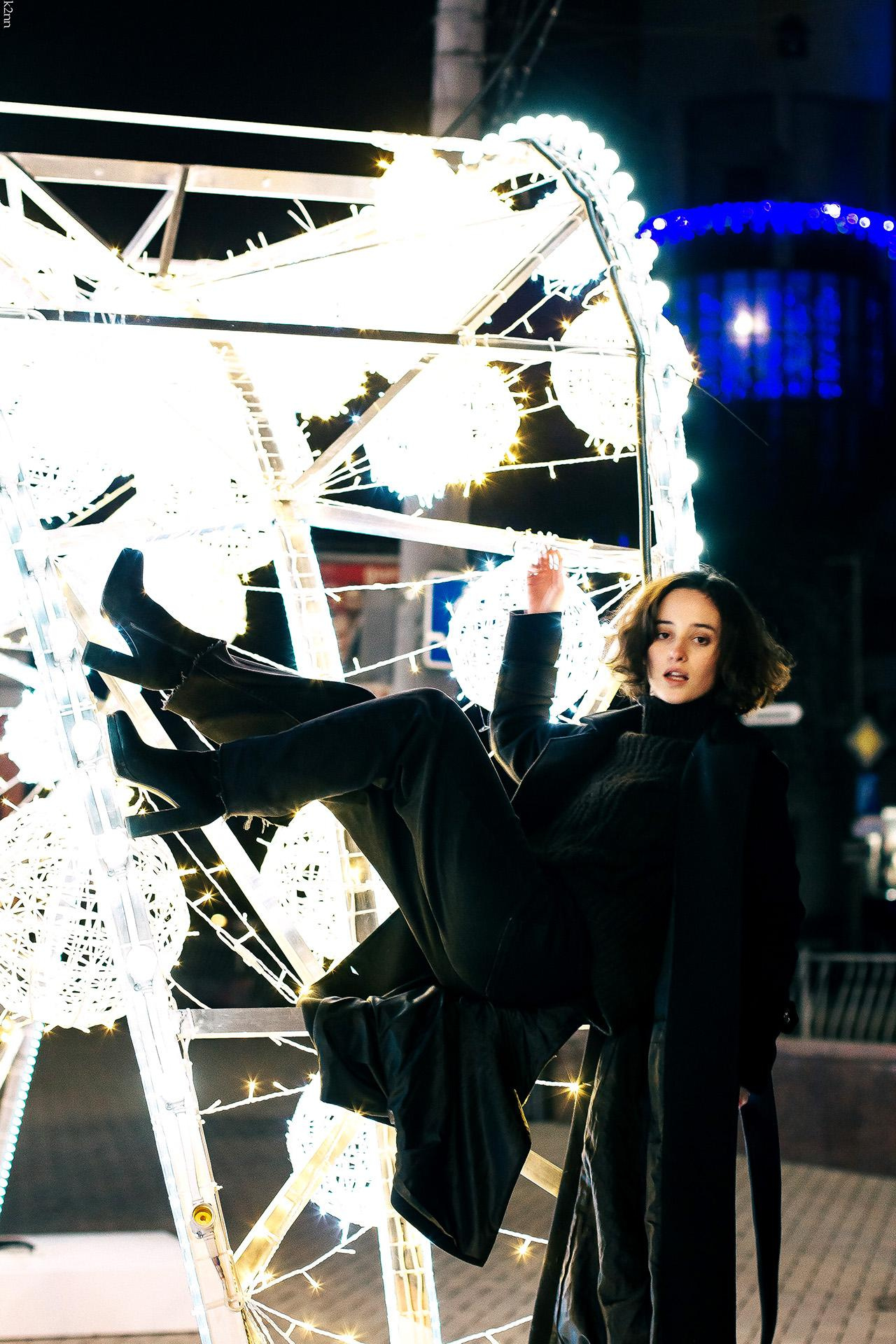 Виолетта и огни Симферополя. Фотограф Антон Катунин | Симферополь