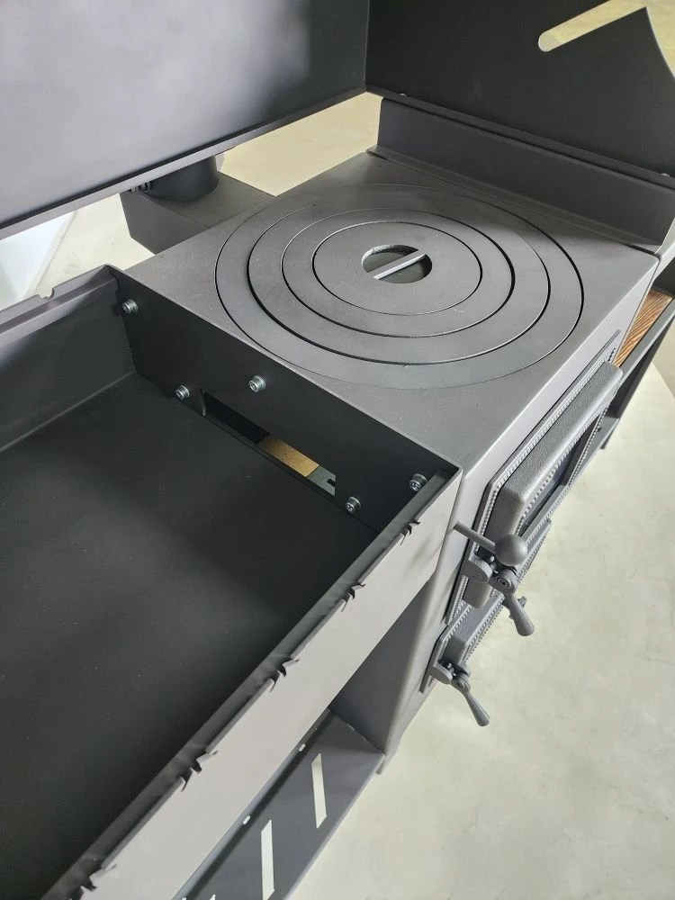 «ДЖЕТА» с печью под казан и смокер с реверсным движением жара. Купить / заказать мангал для дома в Краснодаре от производителя «Дарбин»