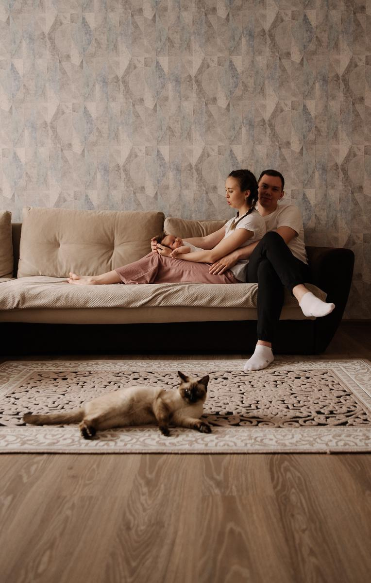 Домашняя фотосессия. Семейный фотограф Тюмень