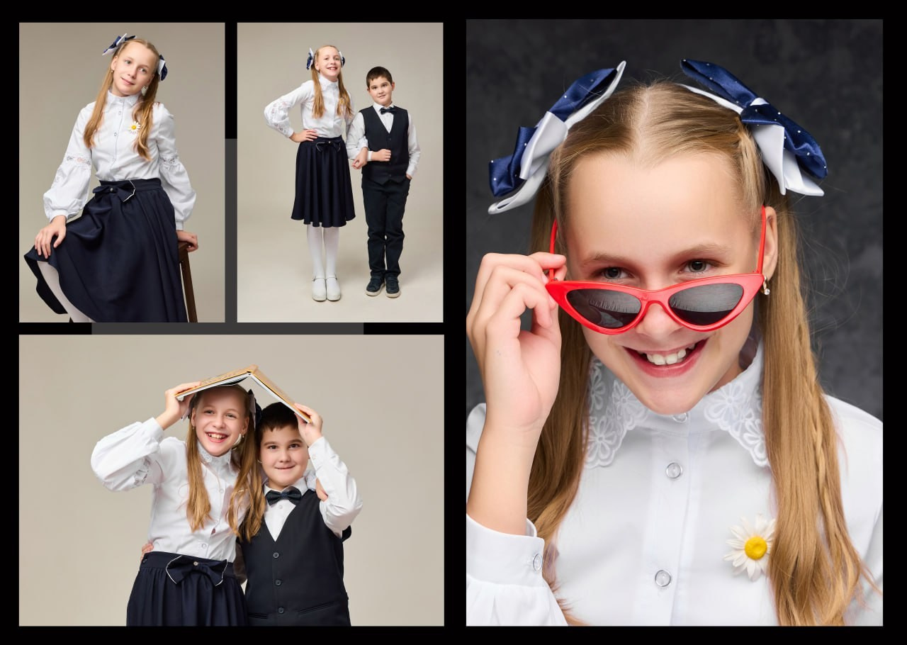 Школьный фотоальбом для 4 класса в Сызрани. Школьный фотограф, выпускные альбомы