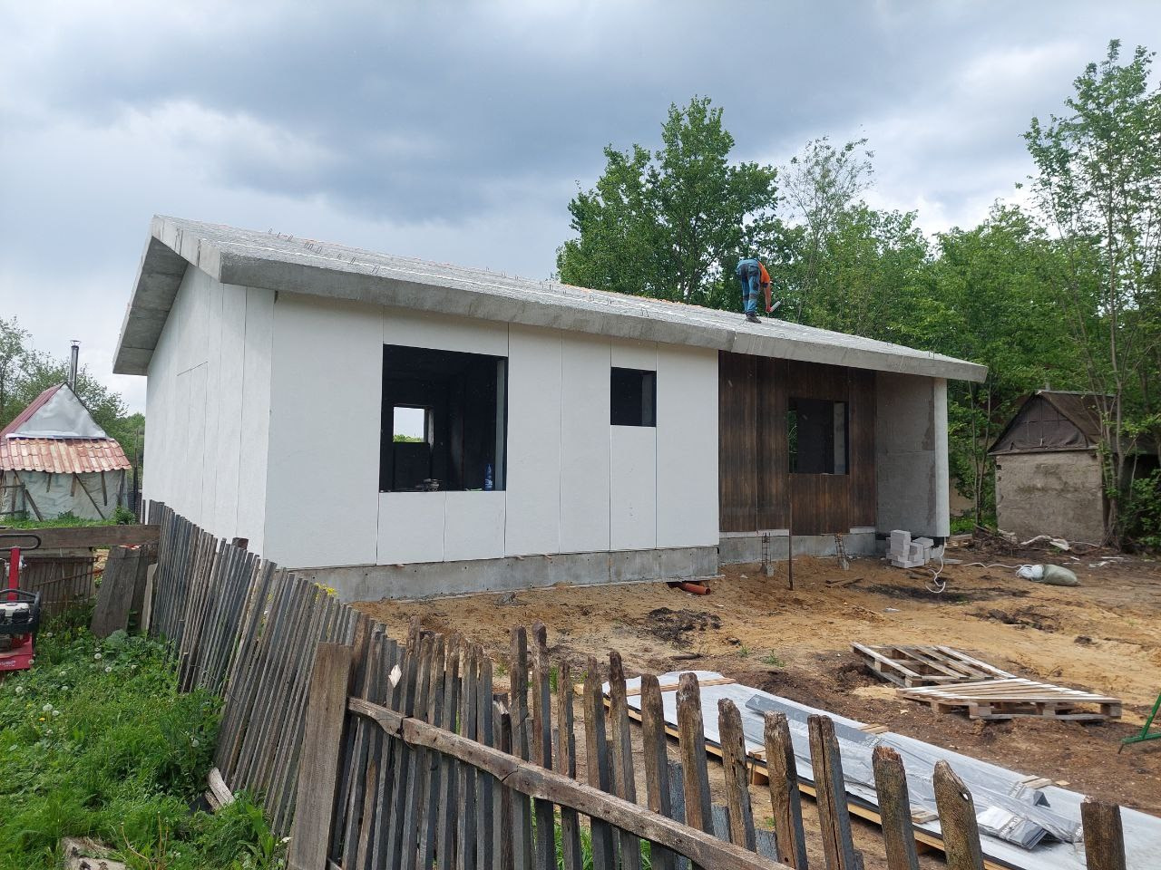 Быстровозводимый дом: Домокомплект Микеле 80, Воронежская область, Эртильский р-н. БыстроДом — капитальный дом за 7 дней!